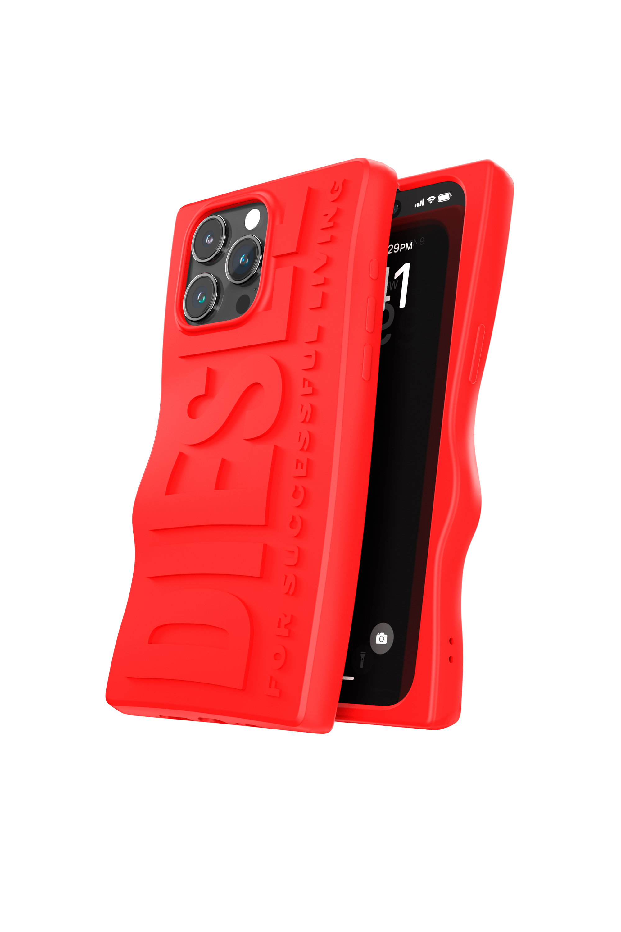 Diesel - 54119 MOULDED CASE, Unisex Case D By iP15 Pro Max in Rot - 3