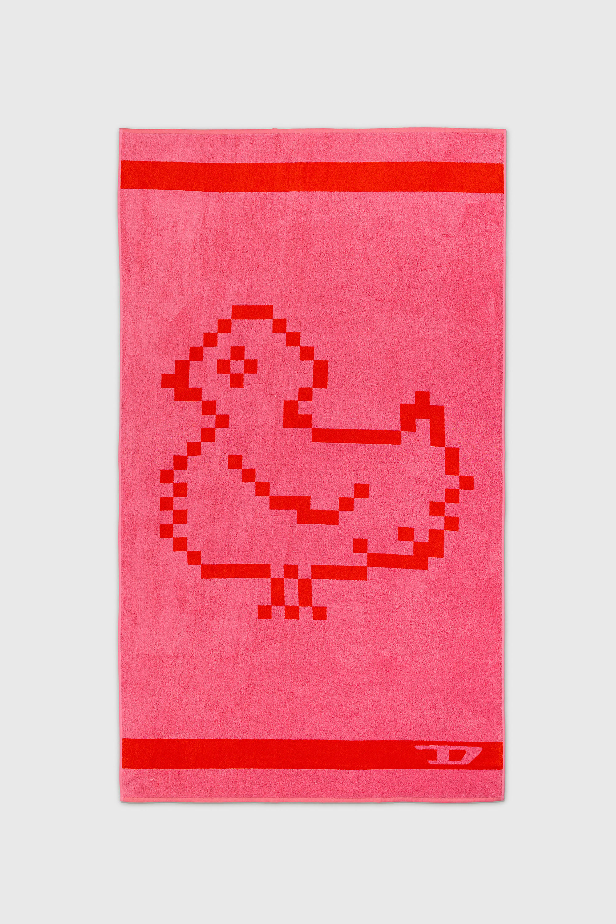 Diesel - 1018133  PIXEL TOYS 1 PINK/RED TOWEL, Unisex Frotteehandtuch 100x180 cm in Rot - 1