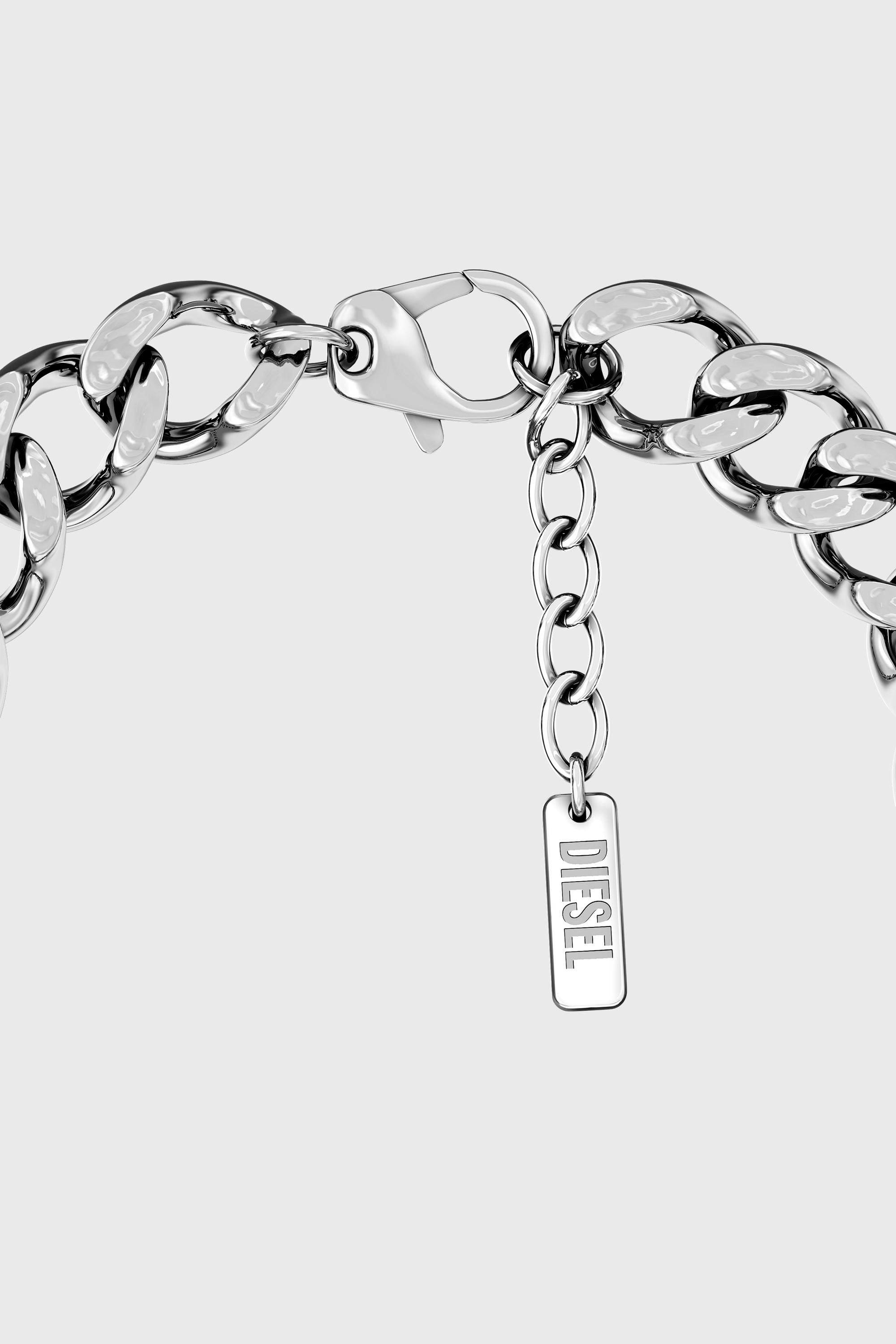 Diesel - DX1732040, Unisex ID-Armband aus Edelstahl in Silber - 2