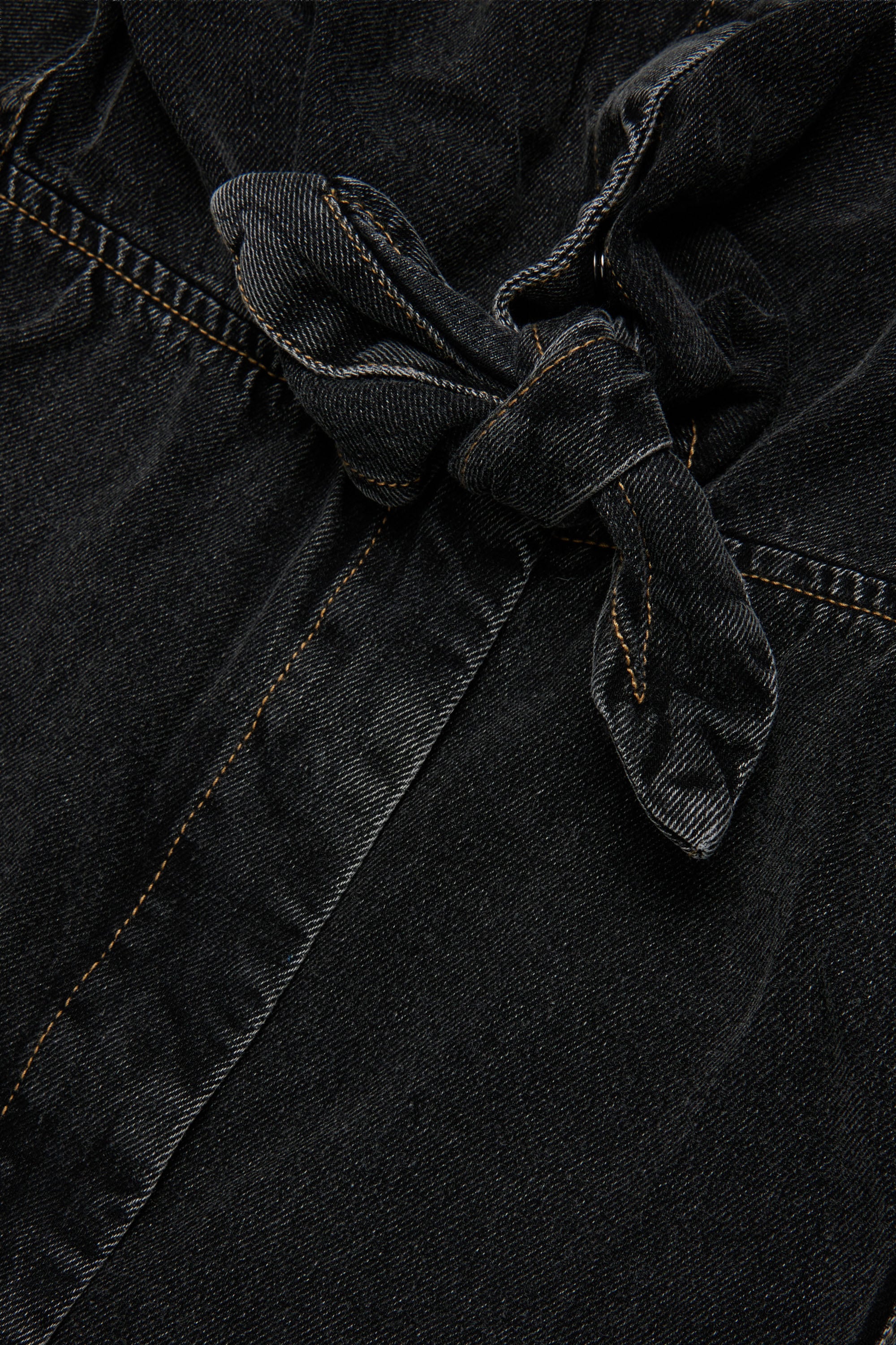Diesel - DESUSY, Damen Jeanskleid aus Denim mit Tailleng&uuml;rtel in Schwarz/Dunkelgrau - 4