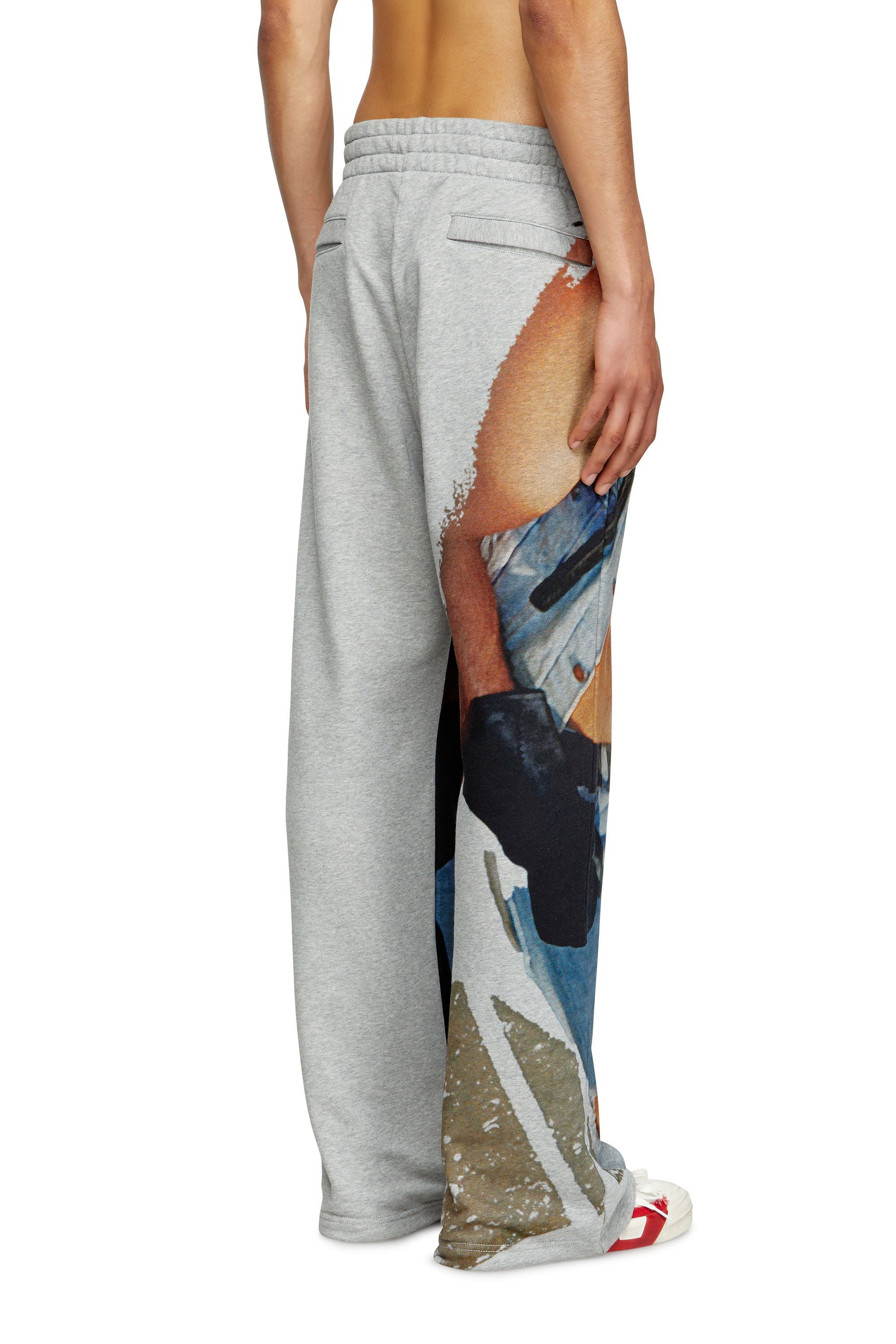 Diesel - PR-P-MARTAINS-TOM25, Unisex Sweathose mit Grafik-Print in Grau - 4