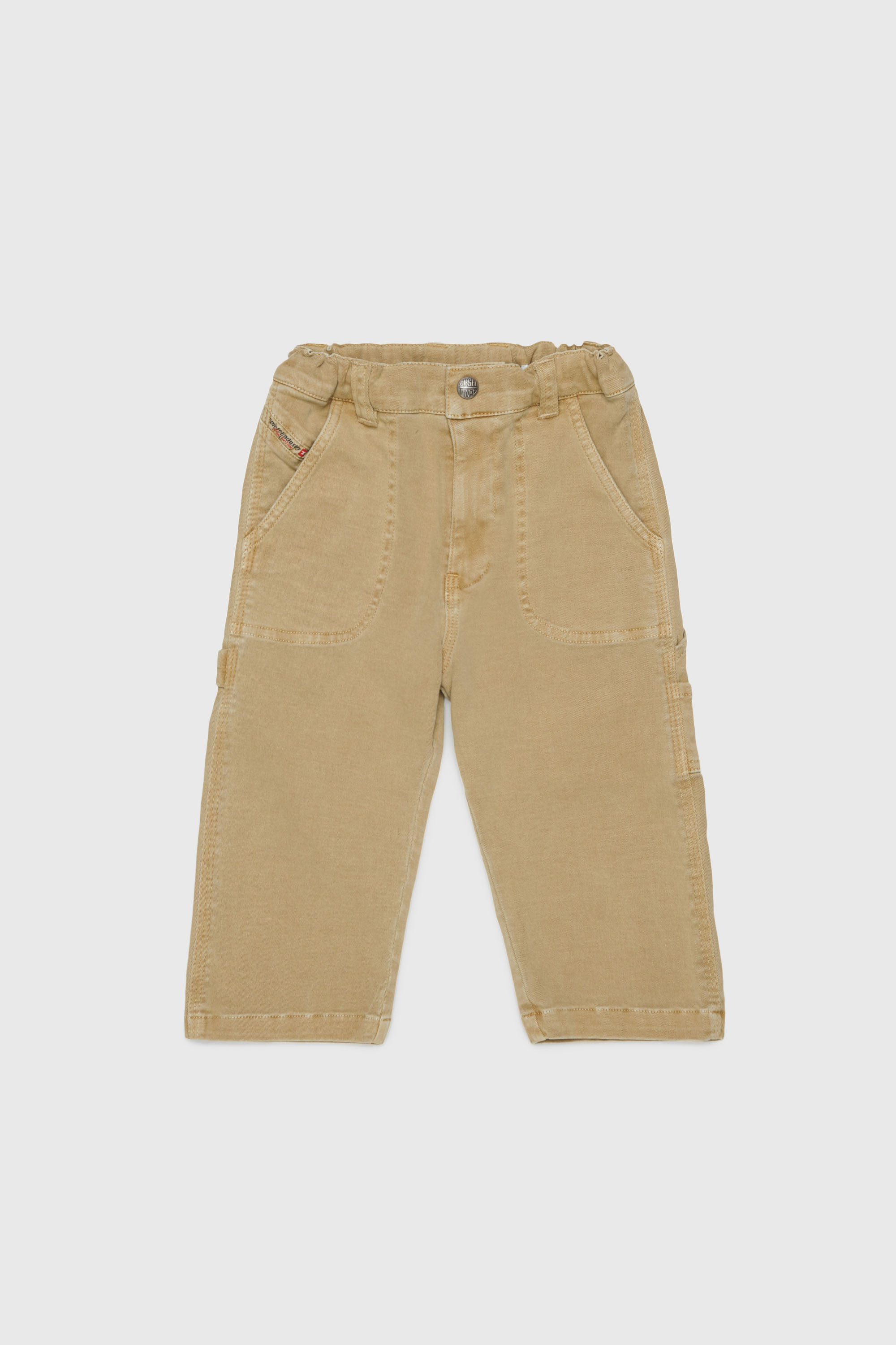 Diesel - PELINIB, Herren Workwear-inspirierte Hose aus stretch-baumwolle in Braun - 1
