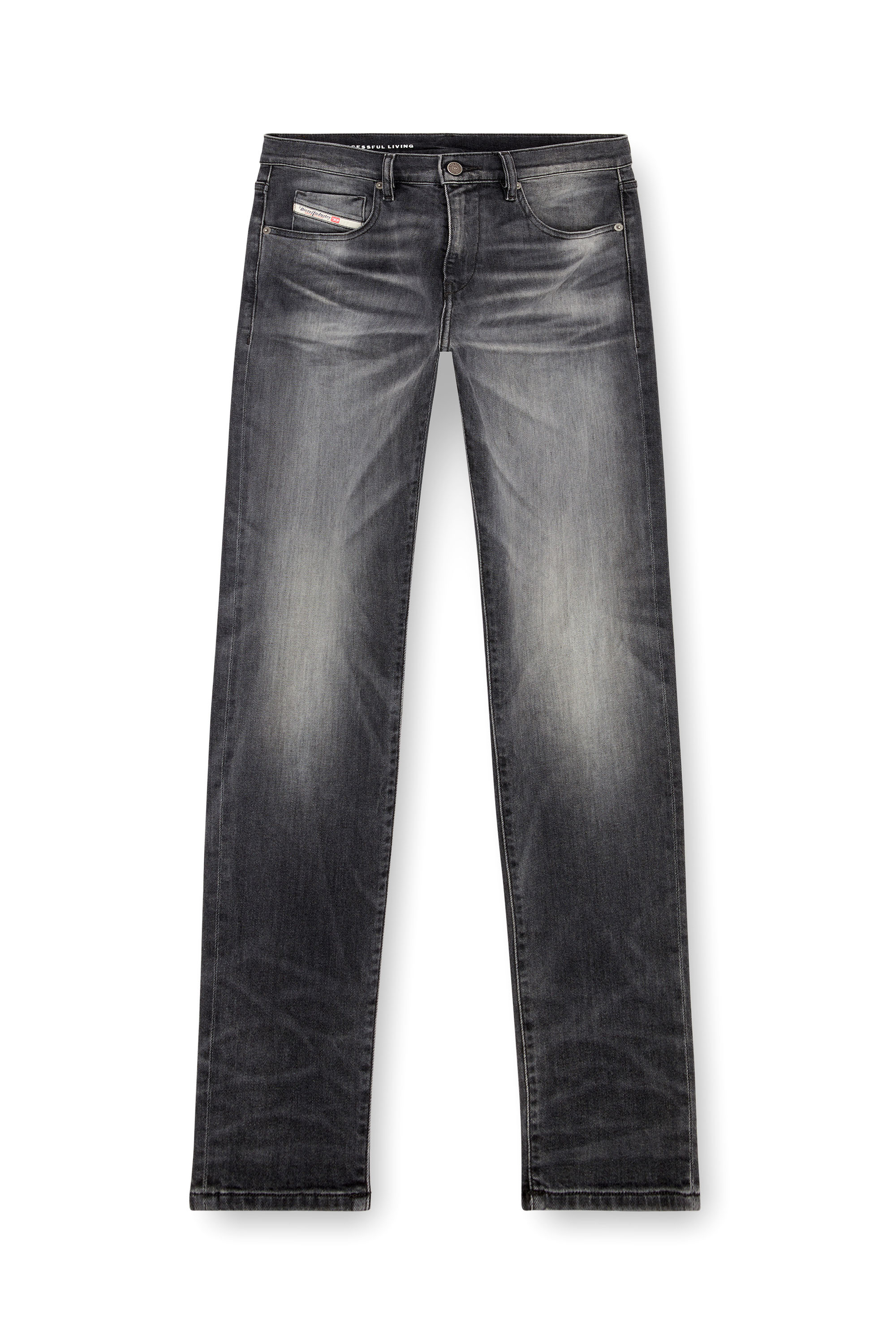 Diesel - Herren Slim Jeans 2019 D-Strukt 09J52, Schwarz/Dunkelgrau - Image 3