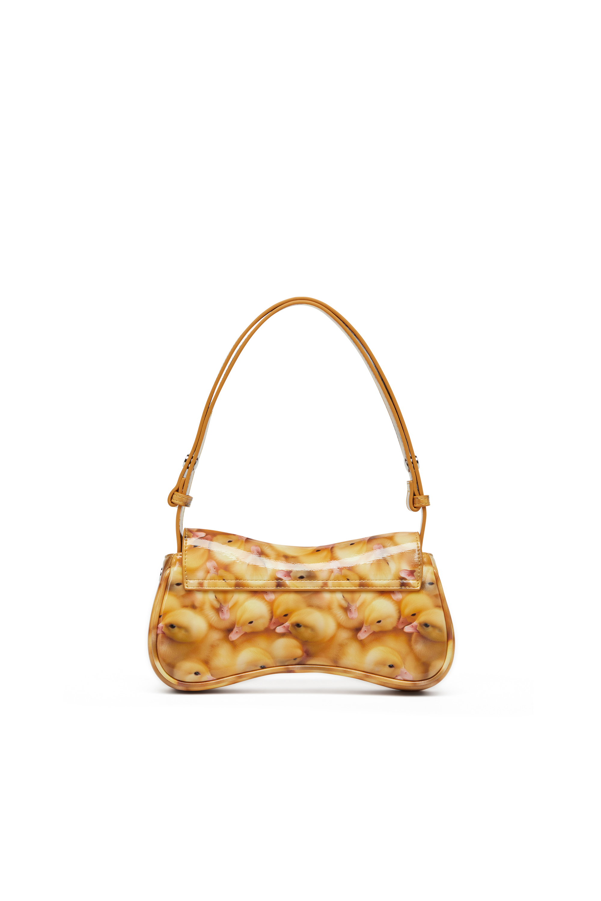 Diesel - PLAY CLUTCH, Damen Play-Glänzende Clutch mit Print in Gelb - 2