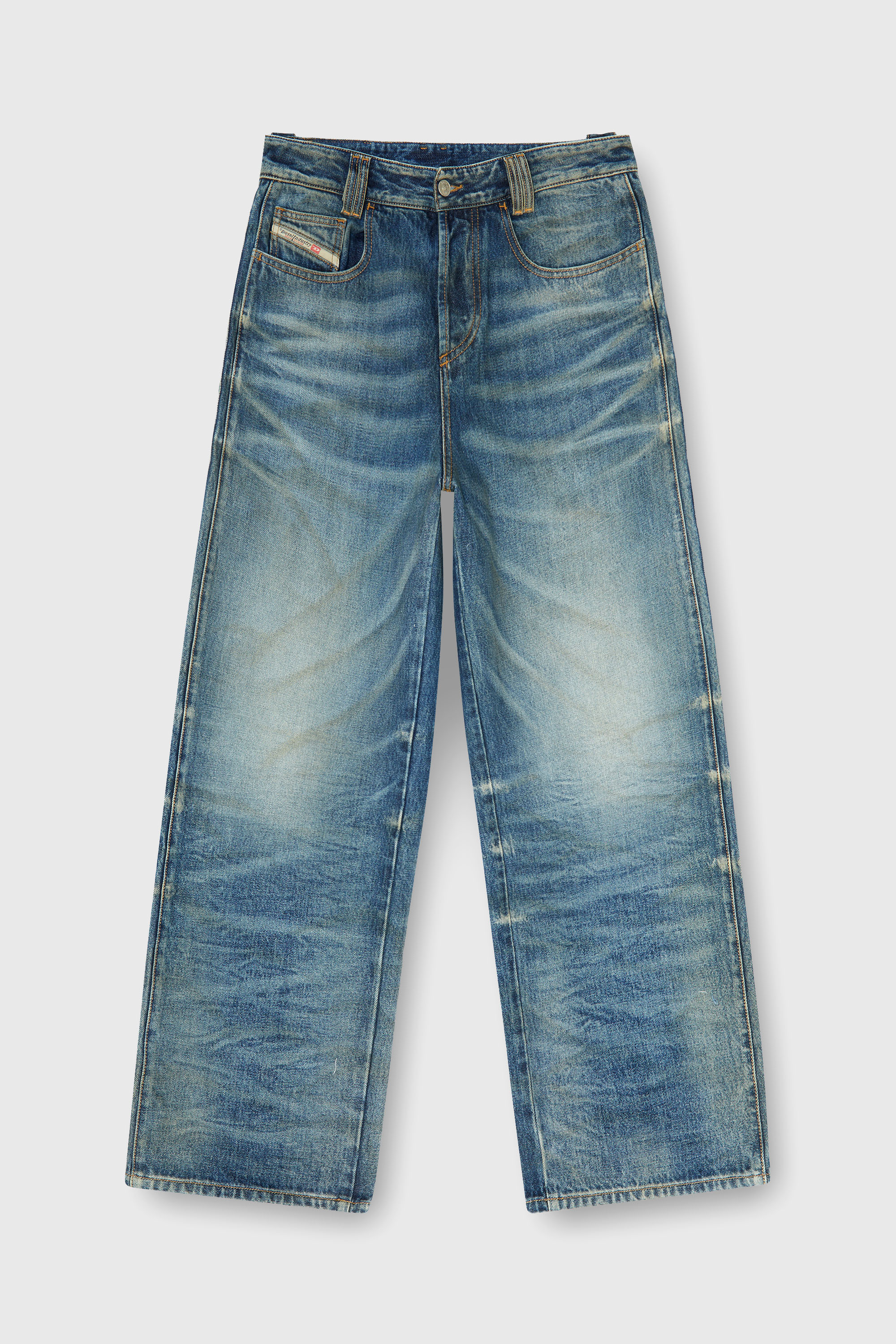 Diesel - Unisex Relaxed Jeans 1982 D-Hakou 007GC, Mittelblau - 6