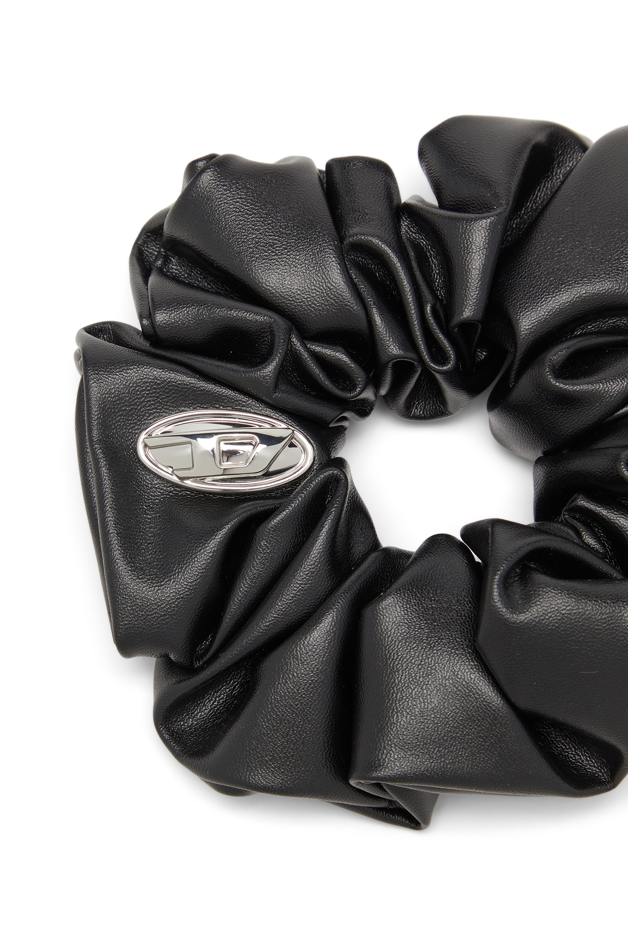 Diesel - BANGLE SCRUNCHIE, Damen Scrunchie mit Metall-Logo in Schwarz - 2