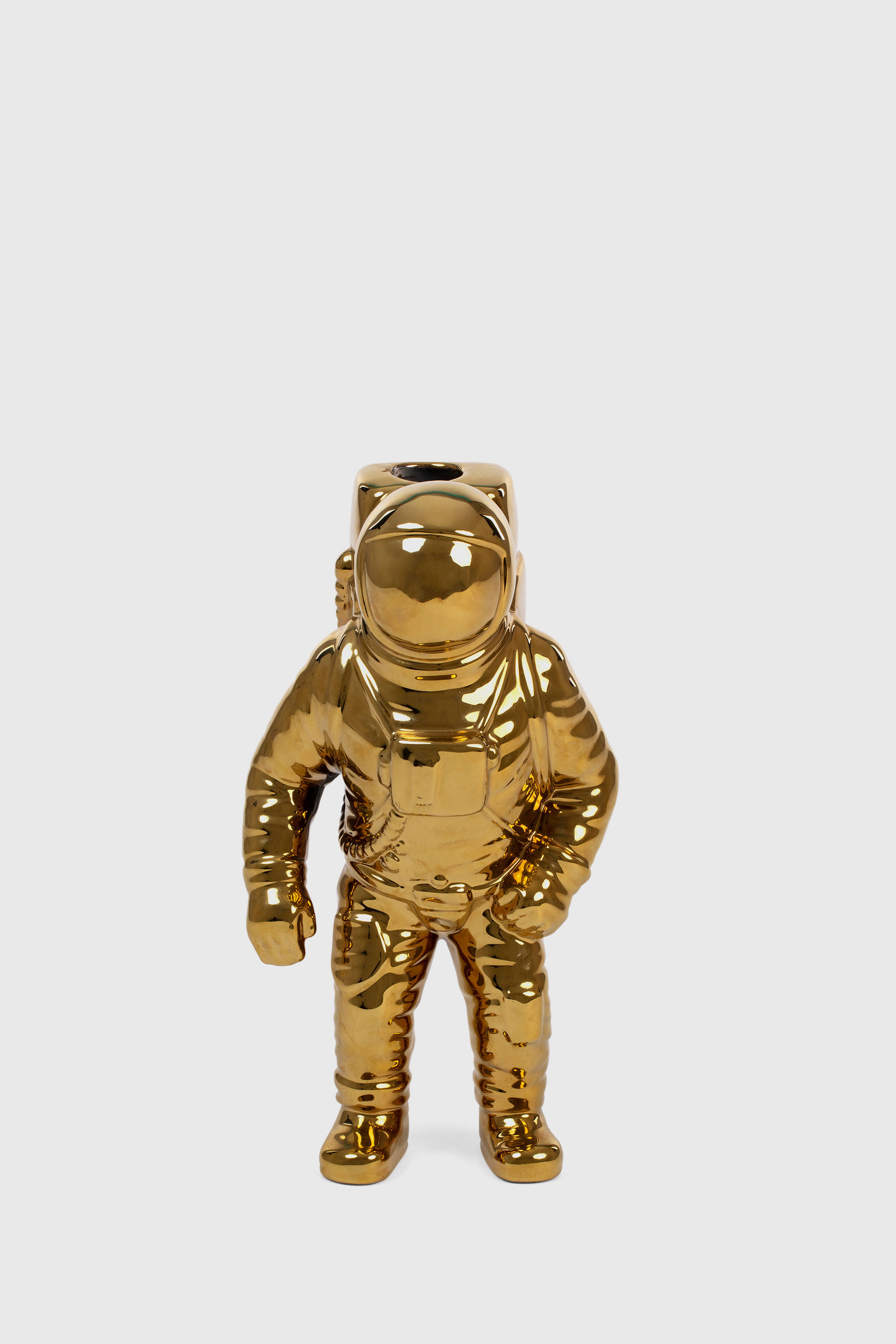 Diesel - 10933 COSMIC DINER, Unisex Vase aus Porzellan&nbsp;&ndash; &bdquo;Cosmic Diner: Starman Gold&ldquo; in Gold - 1