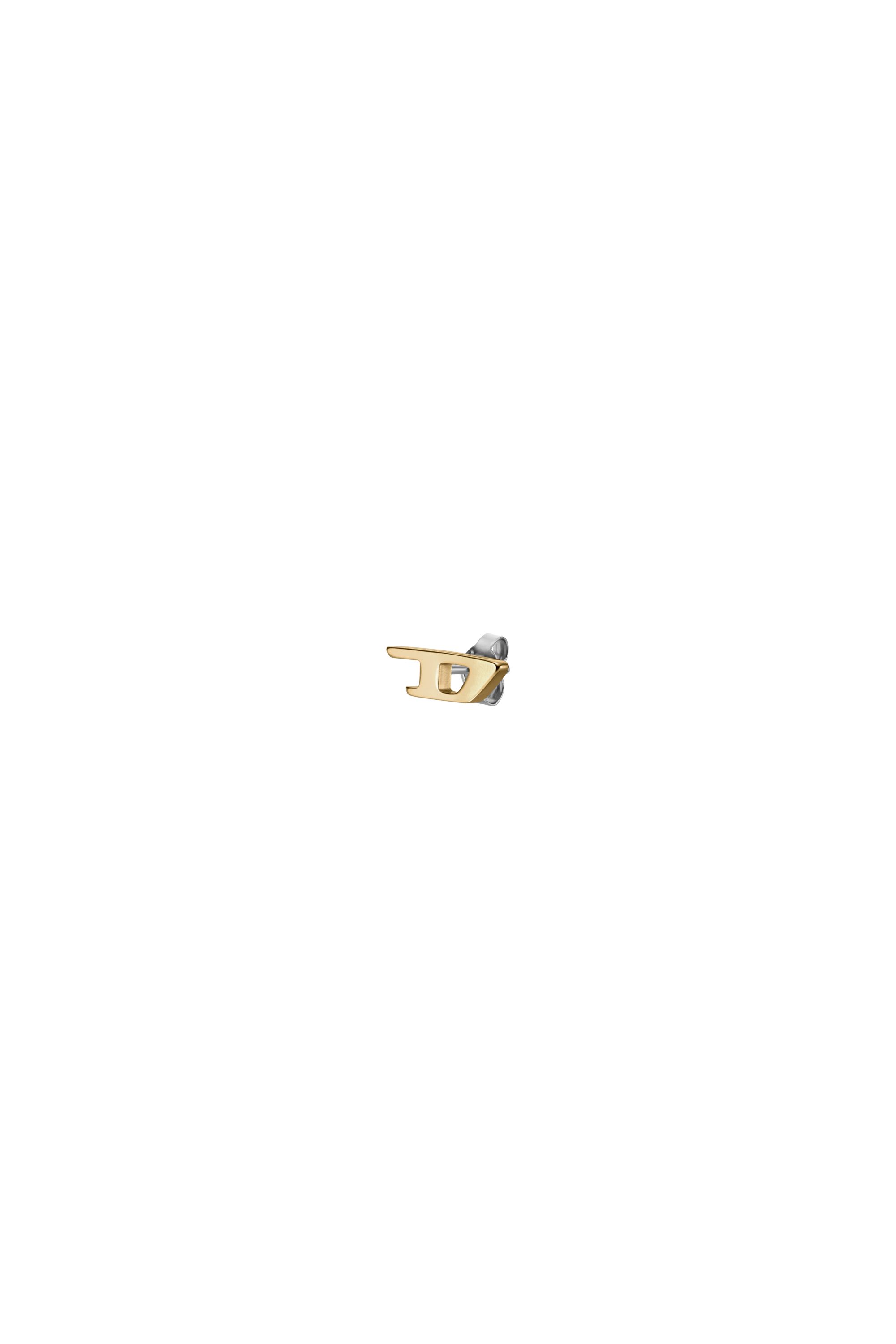 Diesel - DX1520, Unisex Ohrstecker aus goldfarbenem Edelstahl in Gold - 1
