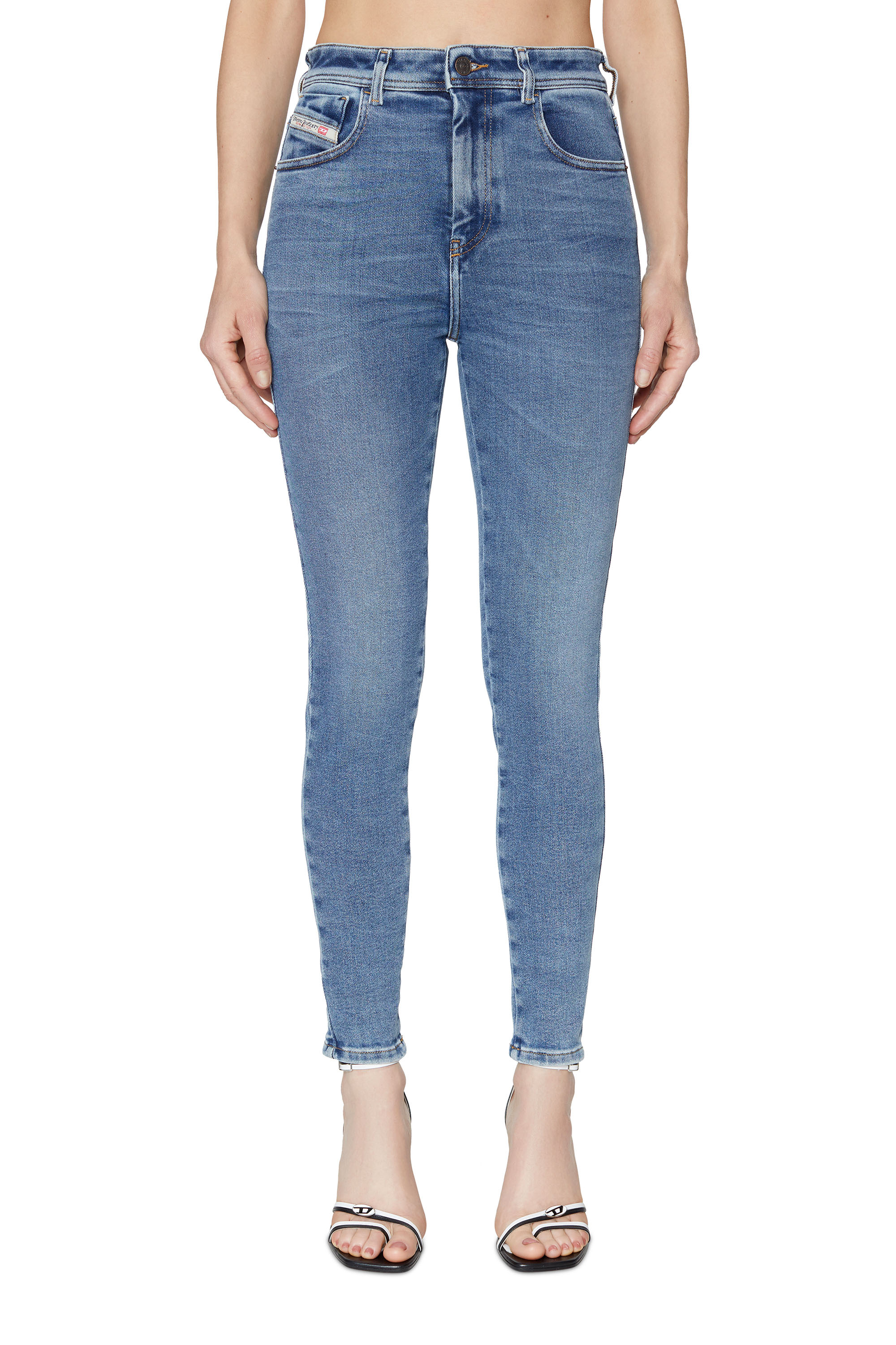 Diesel - Damen Skinny Jeans 1984 Slandy-High 09D62, Mittelblau - 2