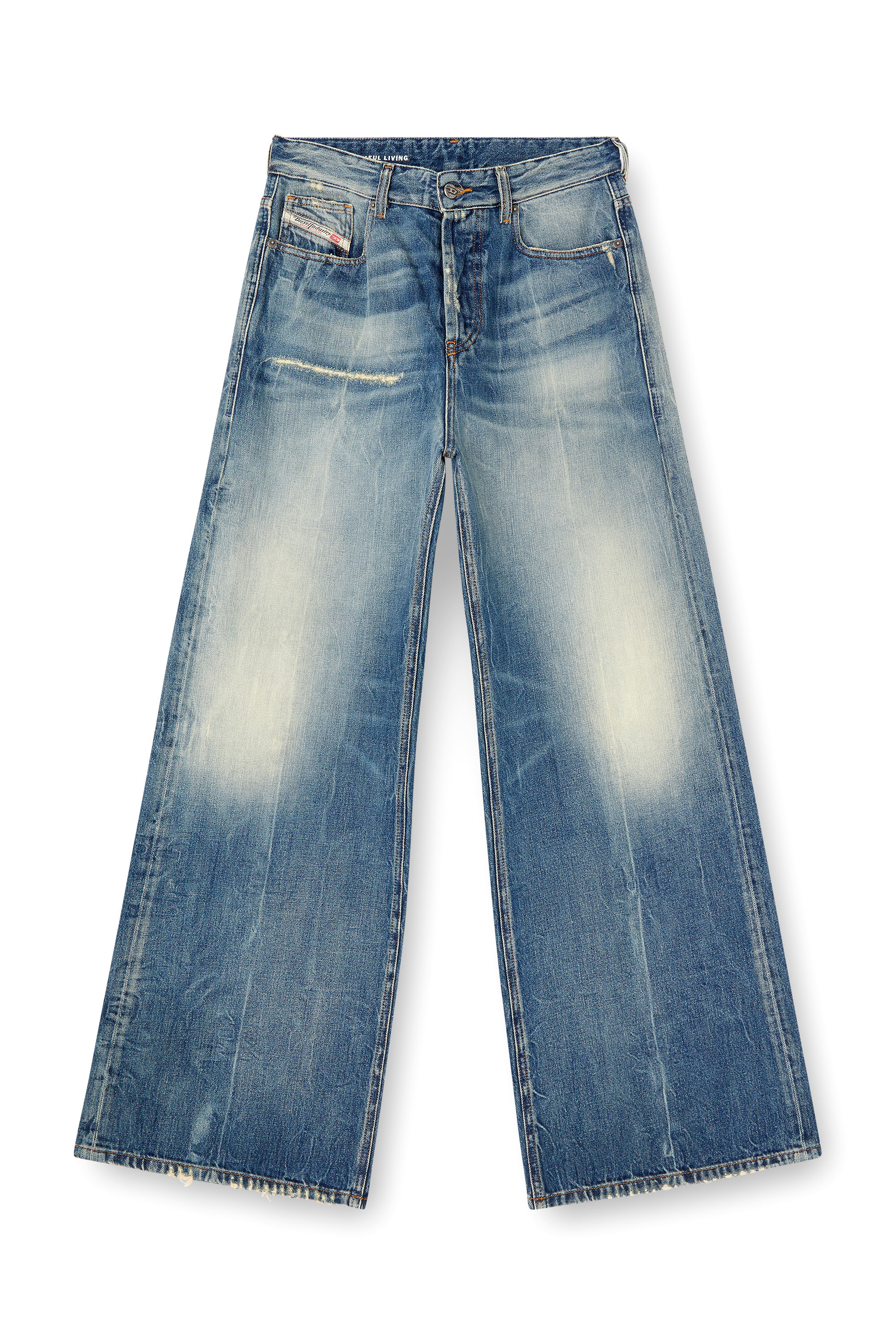 Diesel - Damen Relaxed Jeans 1996 D-Sire 09L47, Mittelblau - 2