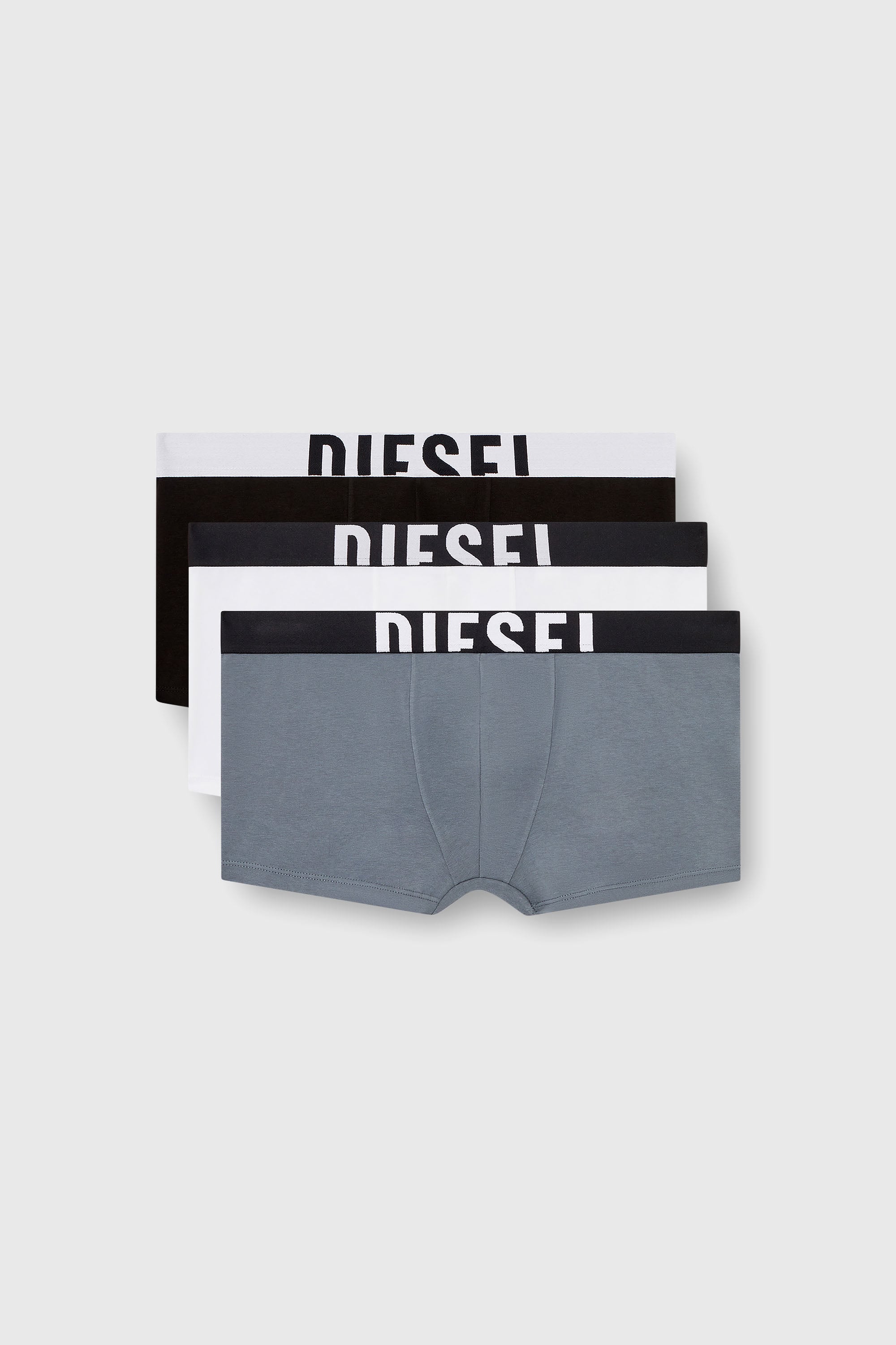 Diesel - DAMIEN-D-POP-3PACK-40, Herren Retropants im Dreierpack aus Baumwollstretch in Grau/Schwarz - 1