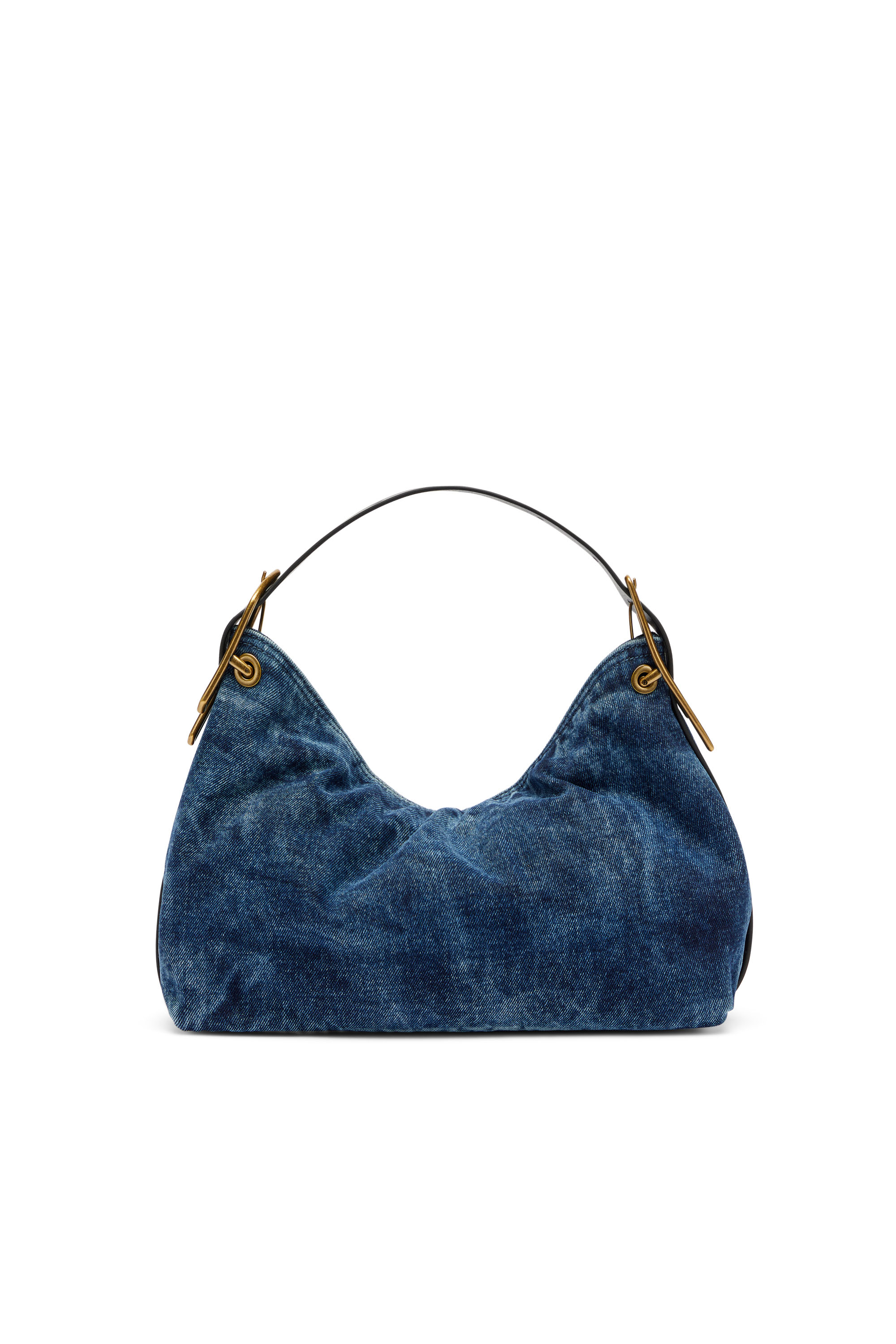 Diesel - D-LINE HOBO S, Damen D-Line-Denim Schultertasche in Mittelblau - 3