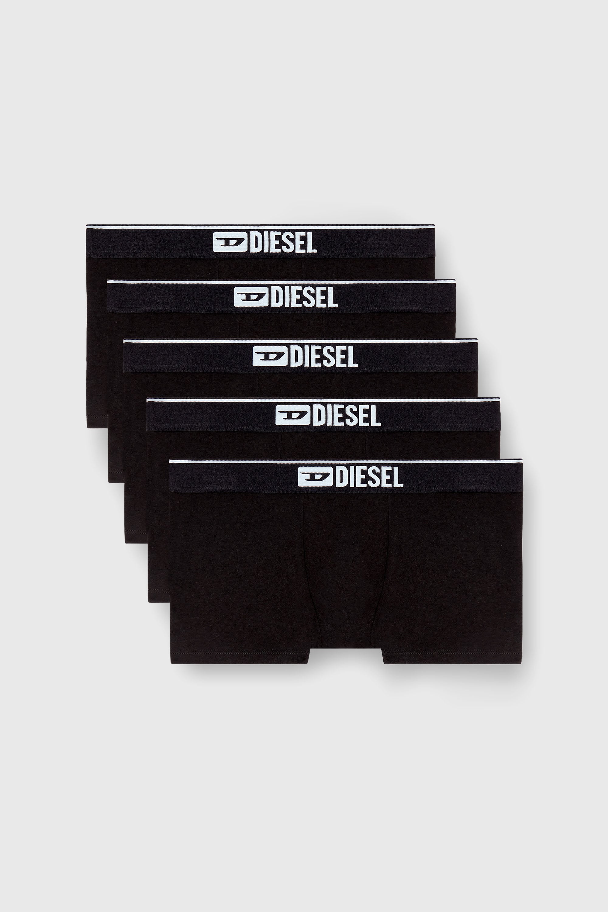 Diesel - UMBX-DAMIENFIVEPACK, Herren Einfarbige Retropants im F&uuml;nferpack in Schwarz - 1