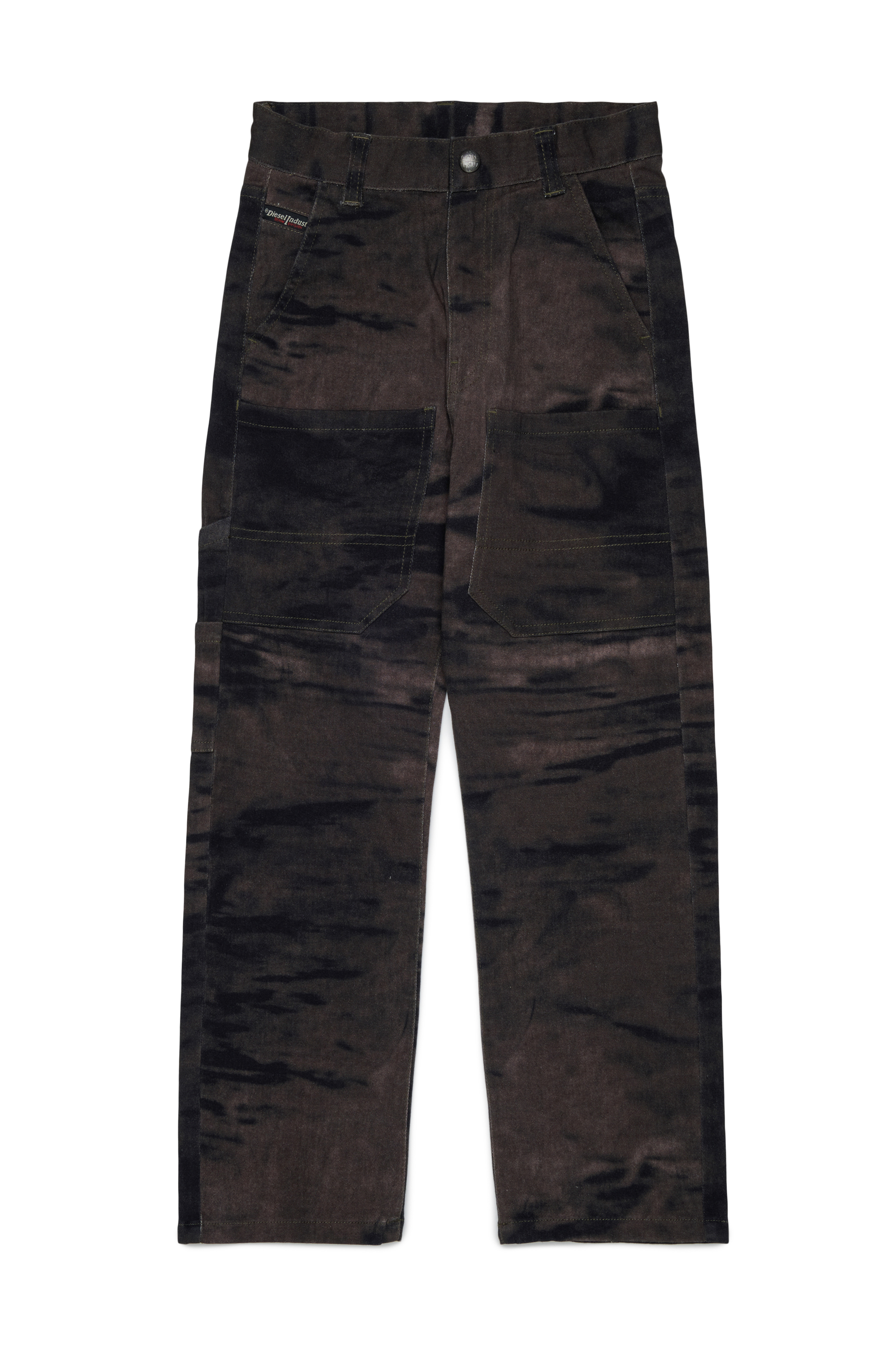 Diesel - PJAKE, Herren Baumwollhose aus stretch-baumwolle mit used-effekt in Gr&uuml;n - 1