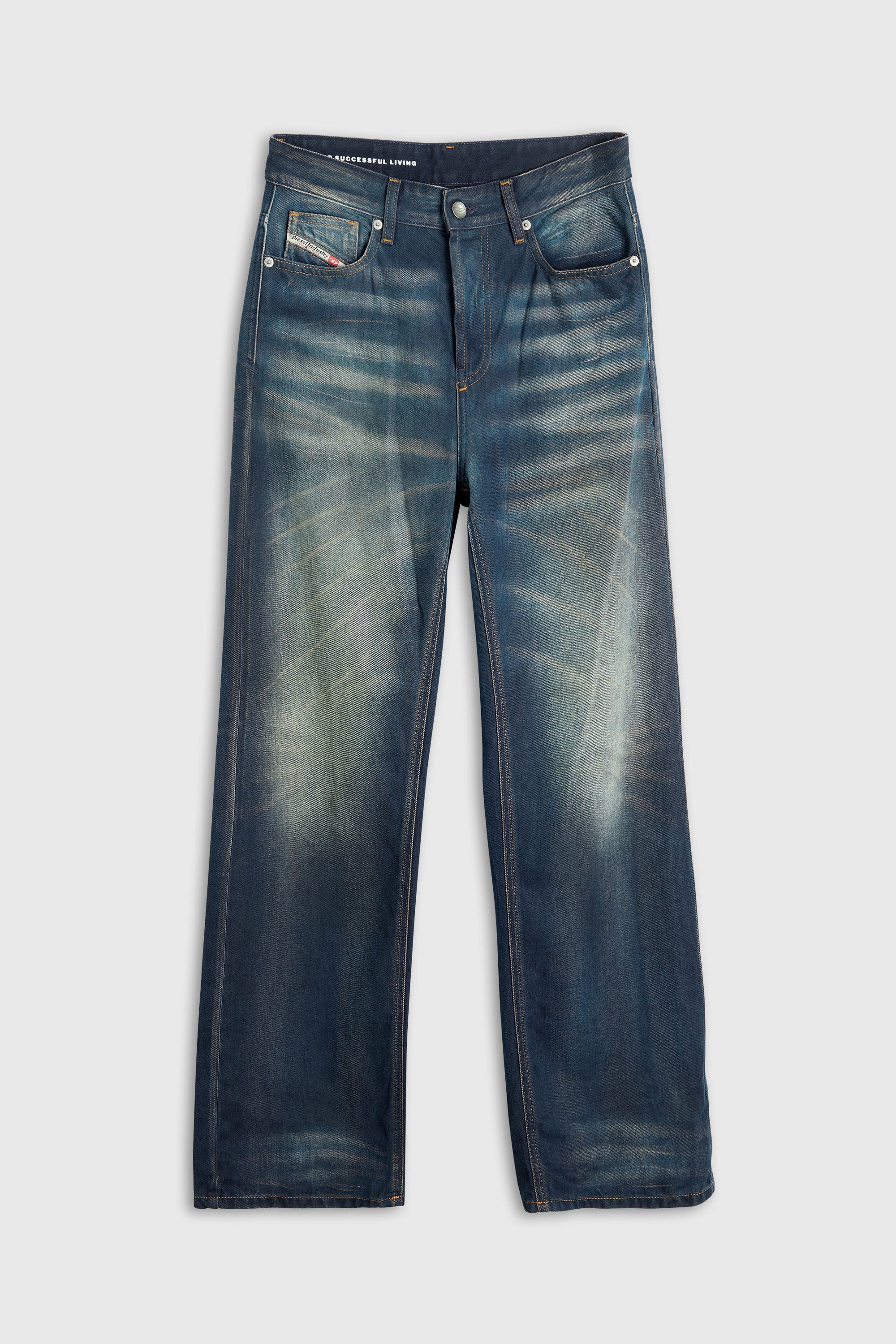 Diesel - Damen Relaxed Jeans 1990 D-Waigee 09R09, Dunkelblau - 2