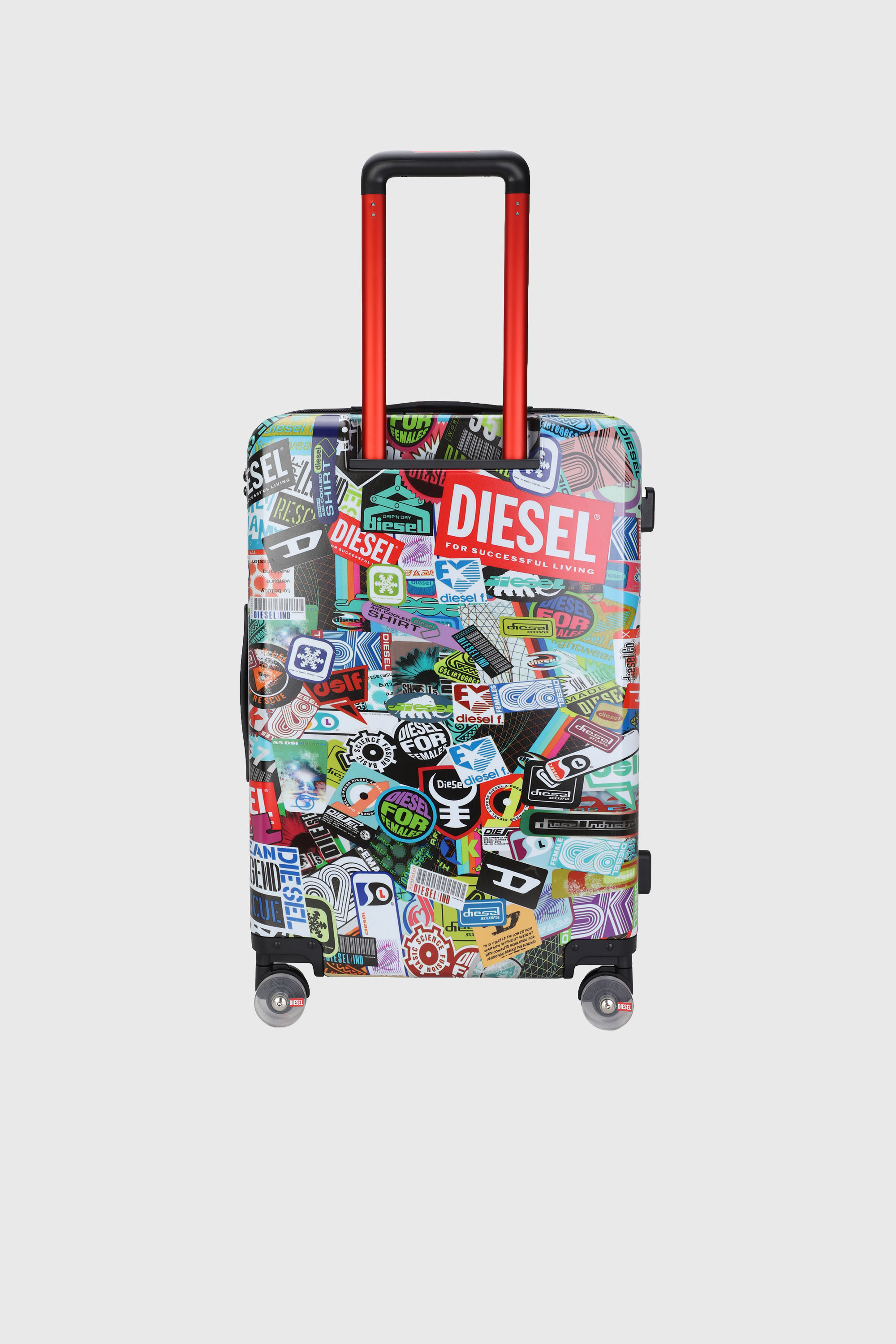 Diesel - DIESEL PC PRINTED TROLLEY-STICKERS- DSL0, Unisex Koffer im Sticker-Stil Gr&ouml;&szlig;e M in Bunt - 2
