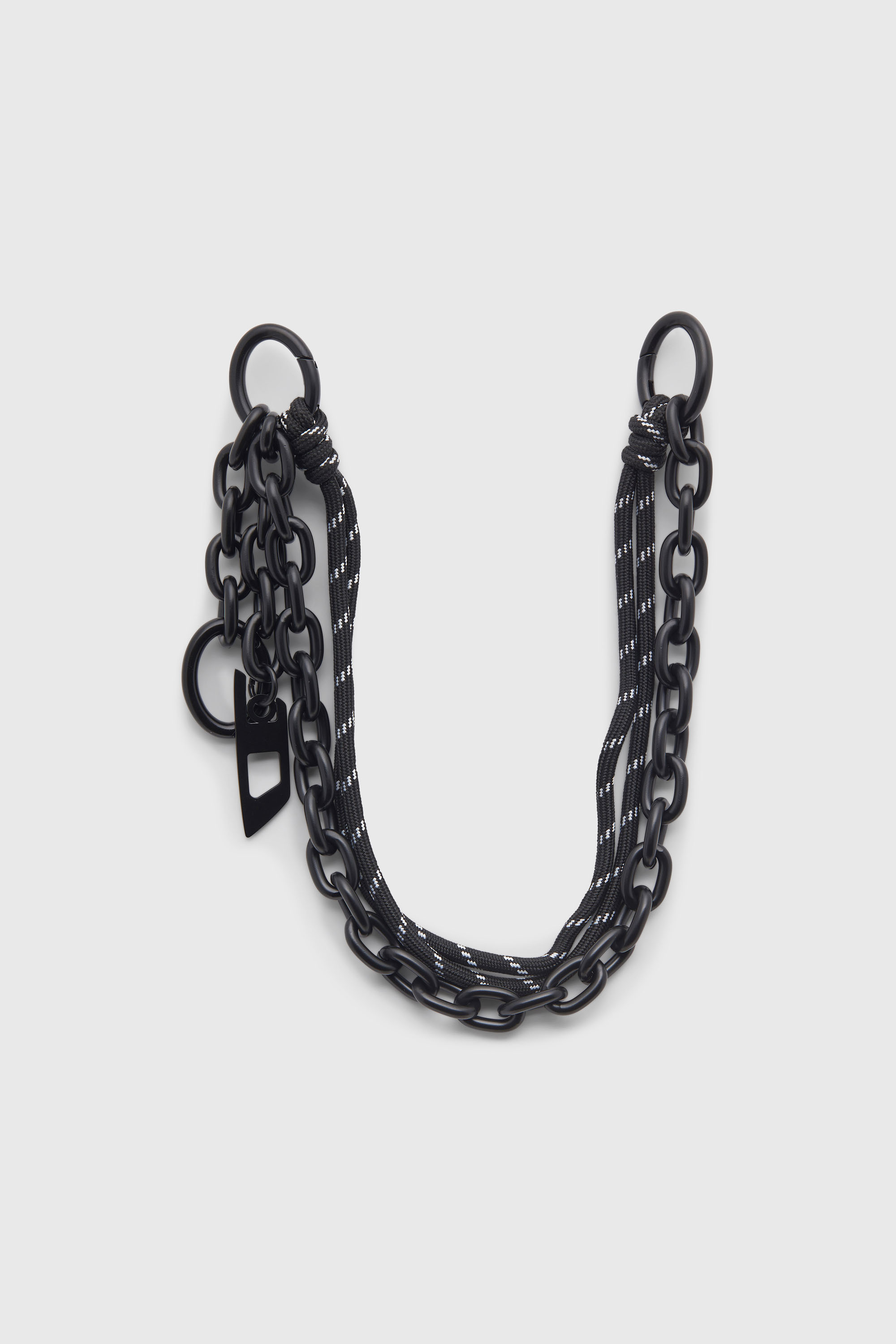 Diesel - CHAIN-D L, Unisex Charme an Kette und Seil in Schwarz - 1