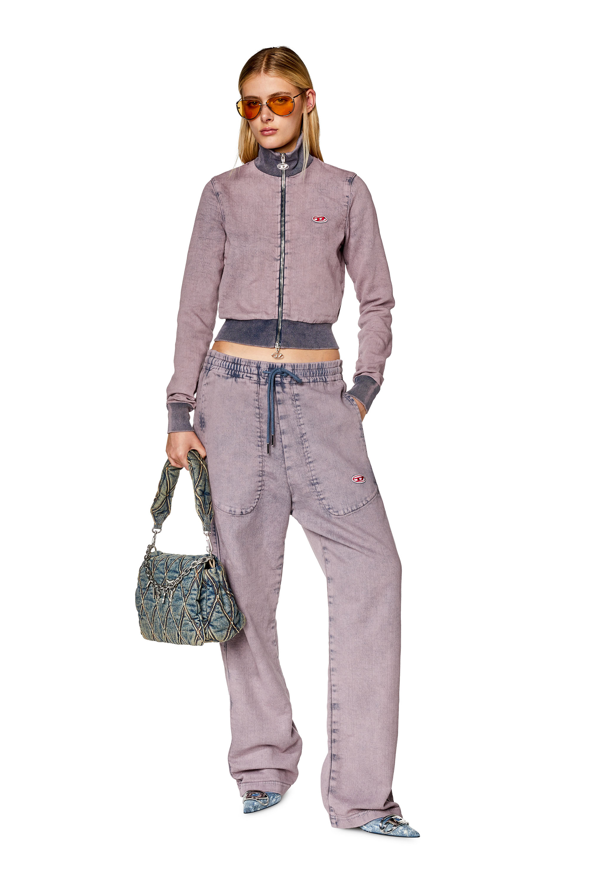 Diesel - Straight D-Martians Track Denim 09H04, Lila - Image 5