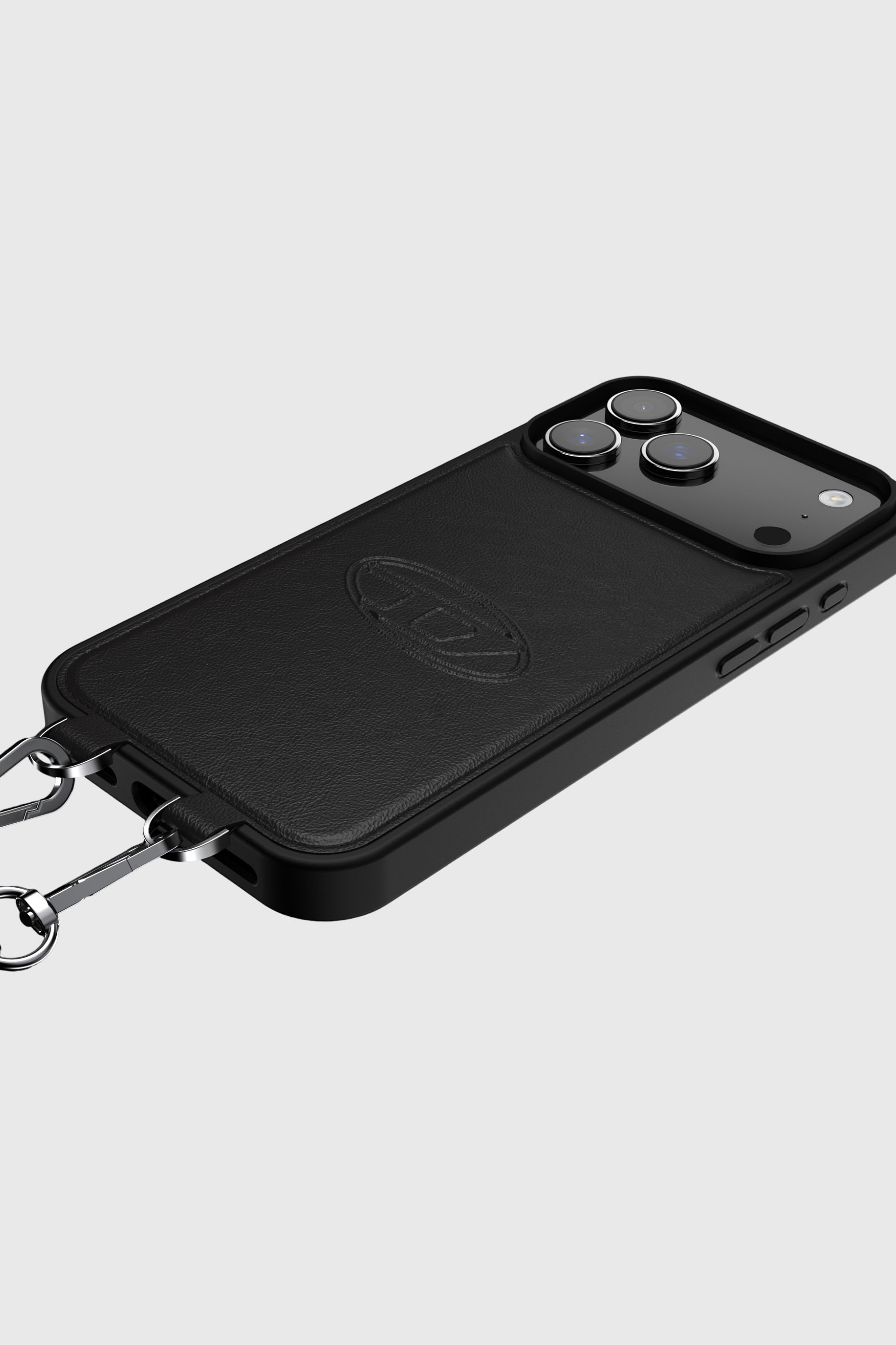 Diesel - 60663 MOULDED CASE, Unisex's Oval D case with wrist strap and MagSafe for iPhone 17 Pro Max in Black - 4