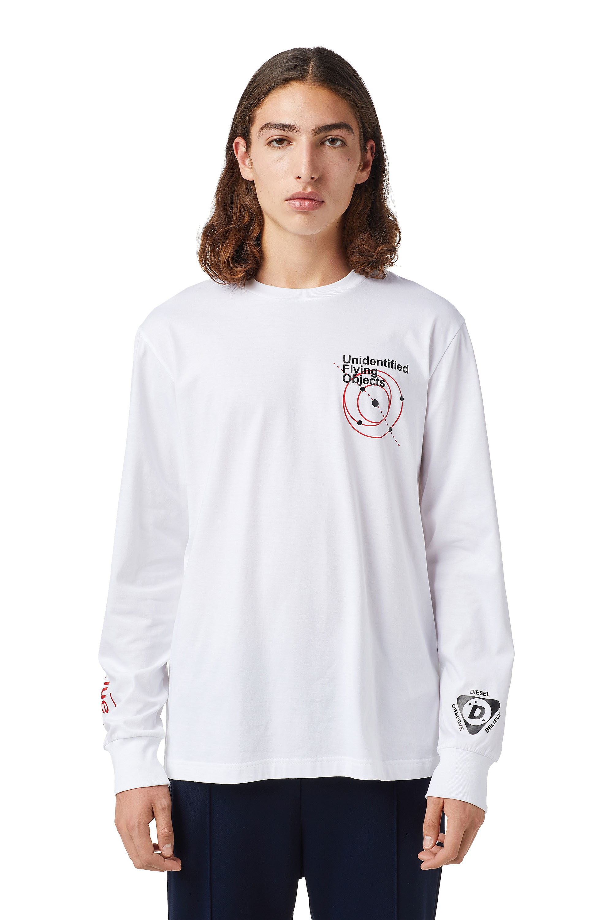 T-JUST-LS-B52, Weiß - T-Shirts
