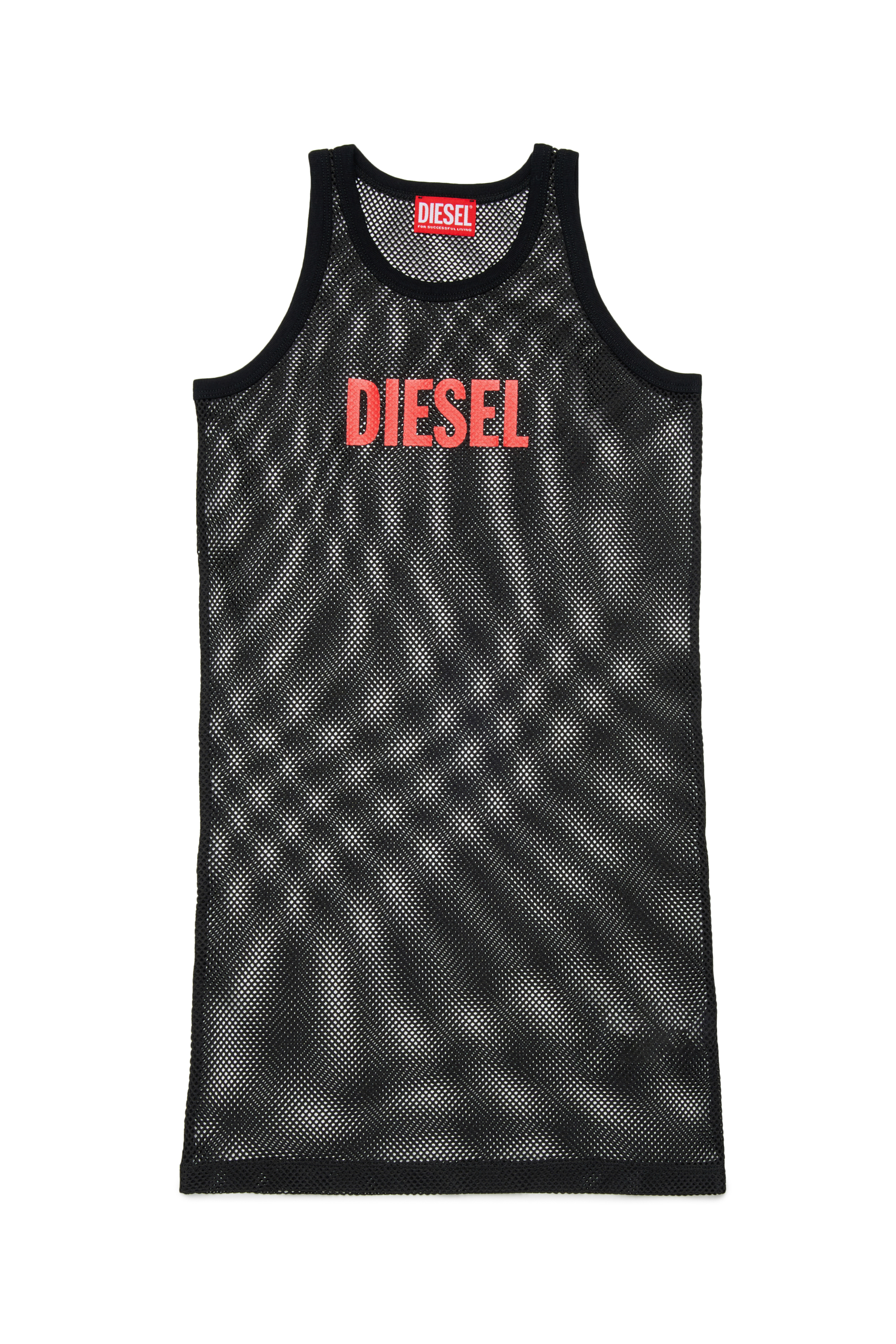 Diesel - MCURTS, Damen Strandkleid aus Baumwollmesh in Schwarz - 1