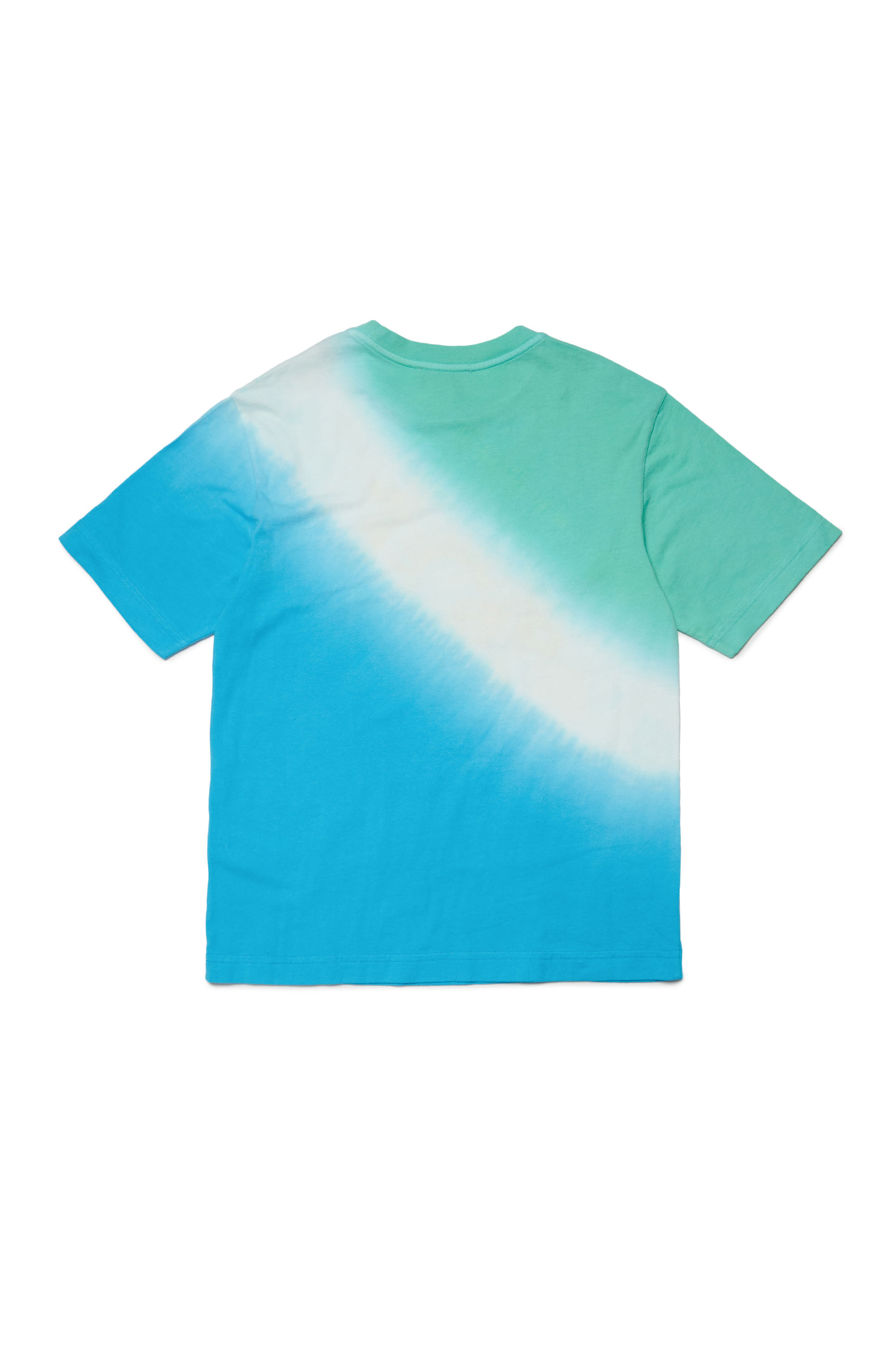 Diesel - MTSUN OVER, Man Tie-dye T-shirt with sun print in Blue - Image 2
