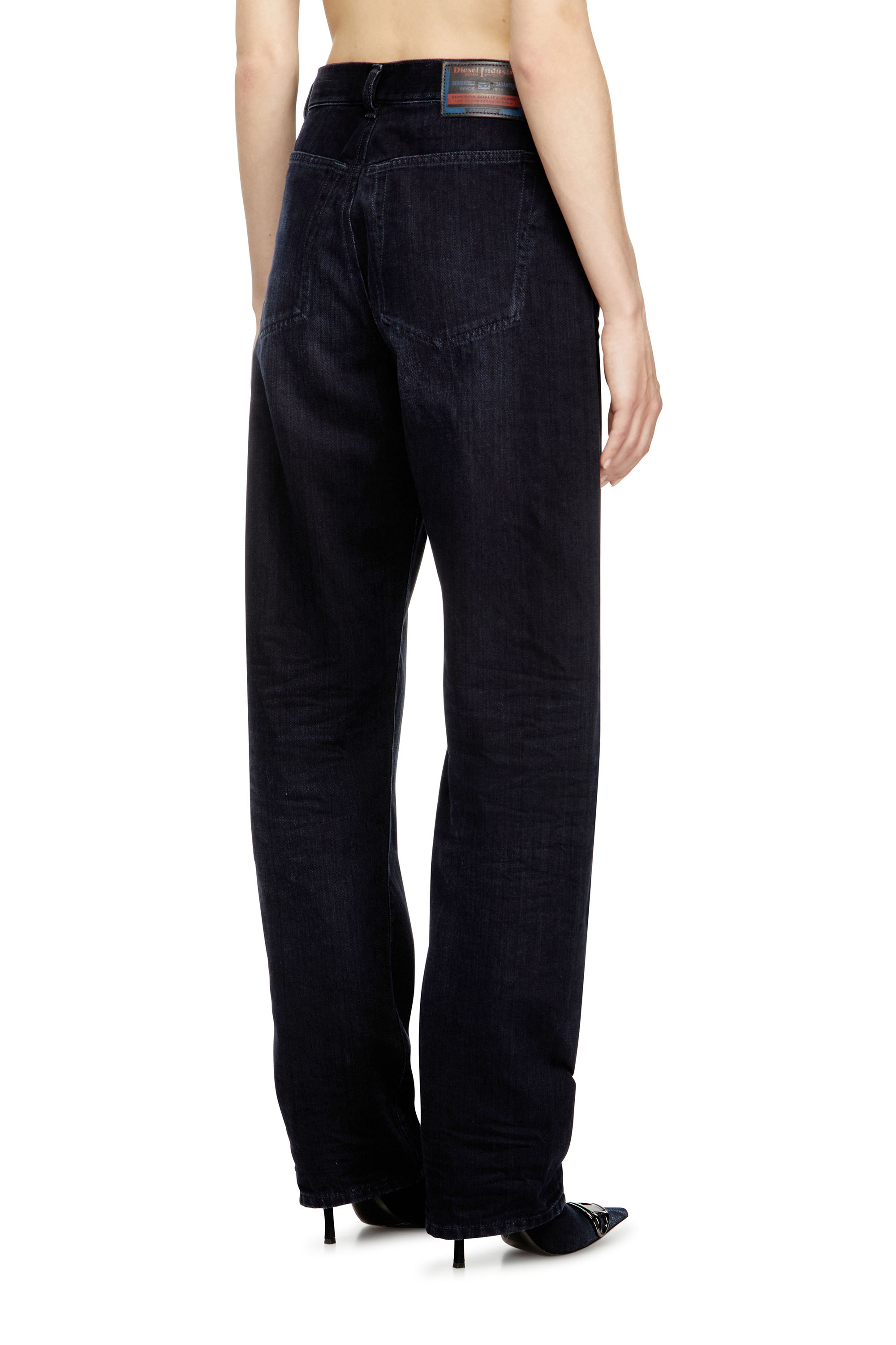 Diesel - Woman's Relaxed Jeans 1974 D-Ellz 09L54, Dark Blue - 3