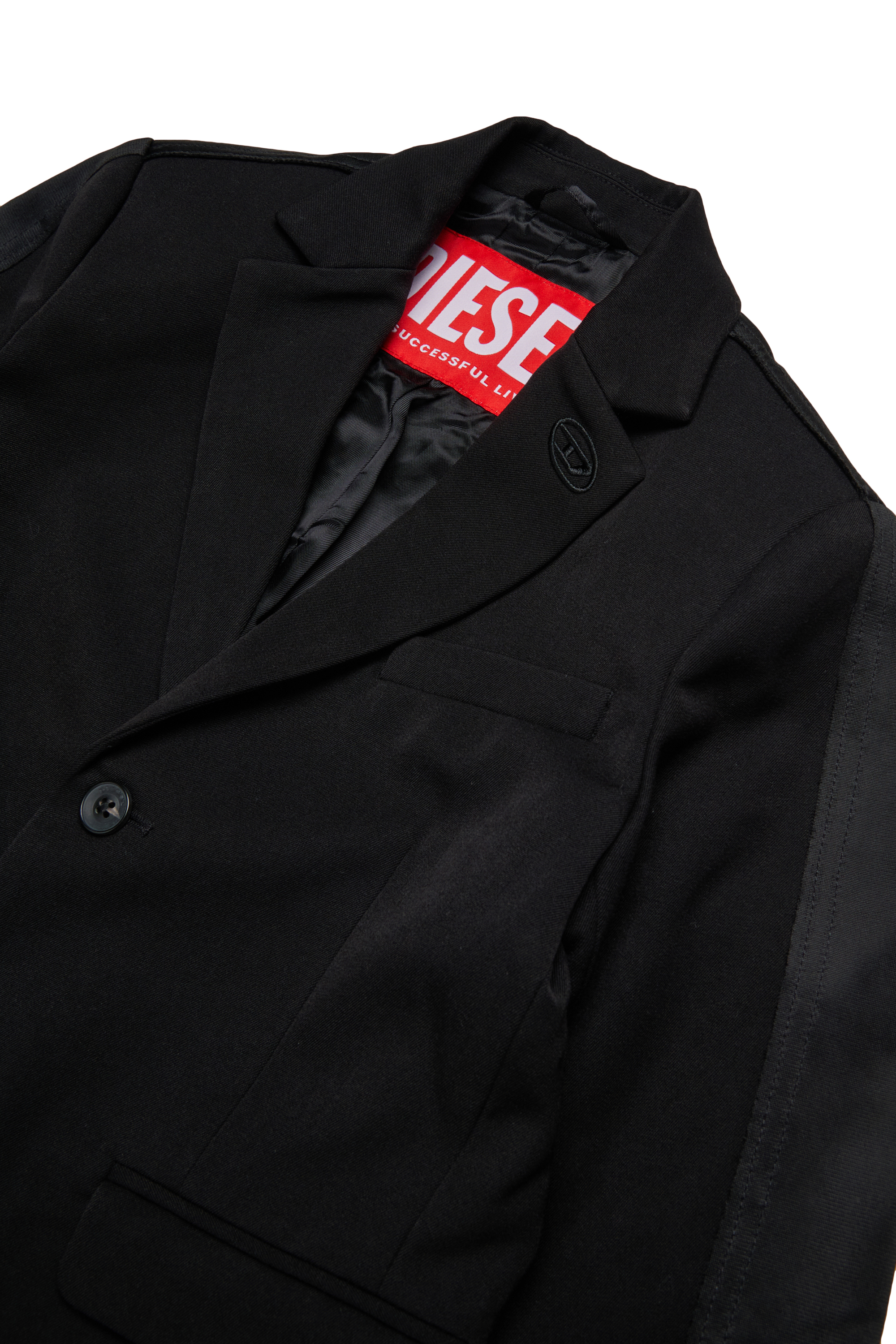 Diesel - JWIRE, Herren Anzugjacke aus Materialmix in Schwarz - 3