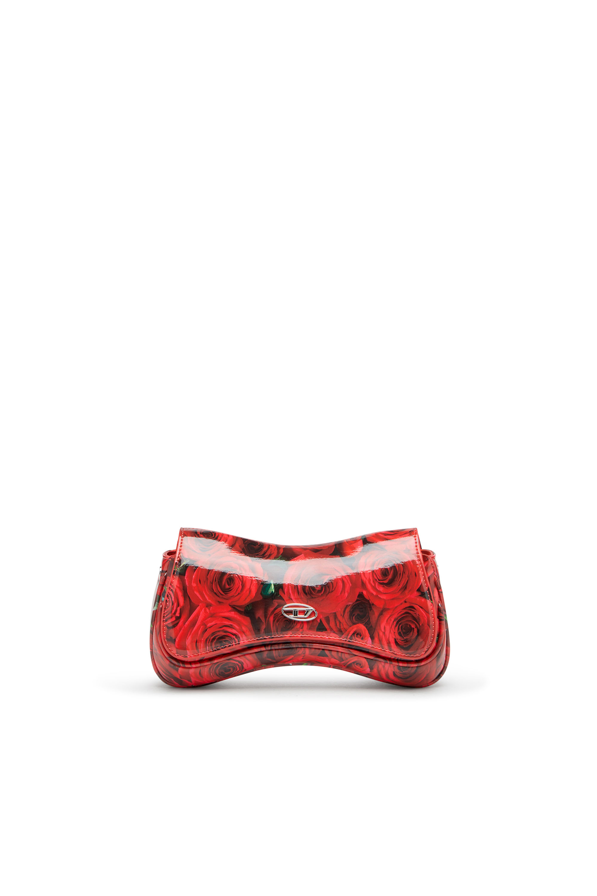 Diesel - PLAY CLUTCH, Damen Play-Glänzende Clutch mit Print in Rot - 1