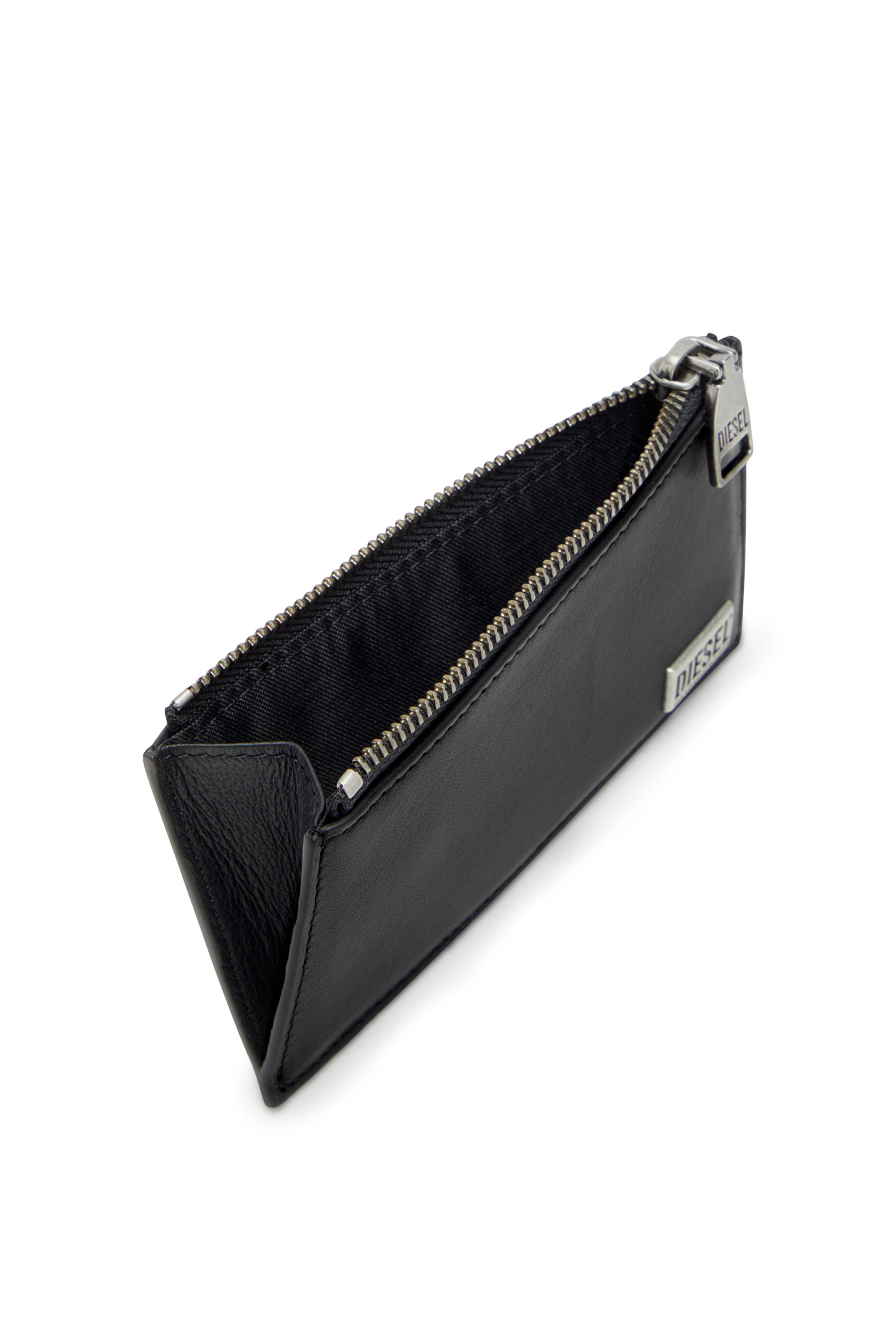 Diesel - BISCOTTO CARD HOLDER III, Herren Faltkartenetui aus semi-glänzendem Leder in null - 3