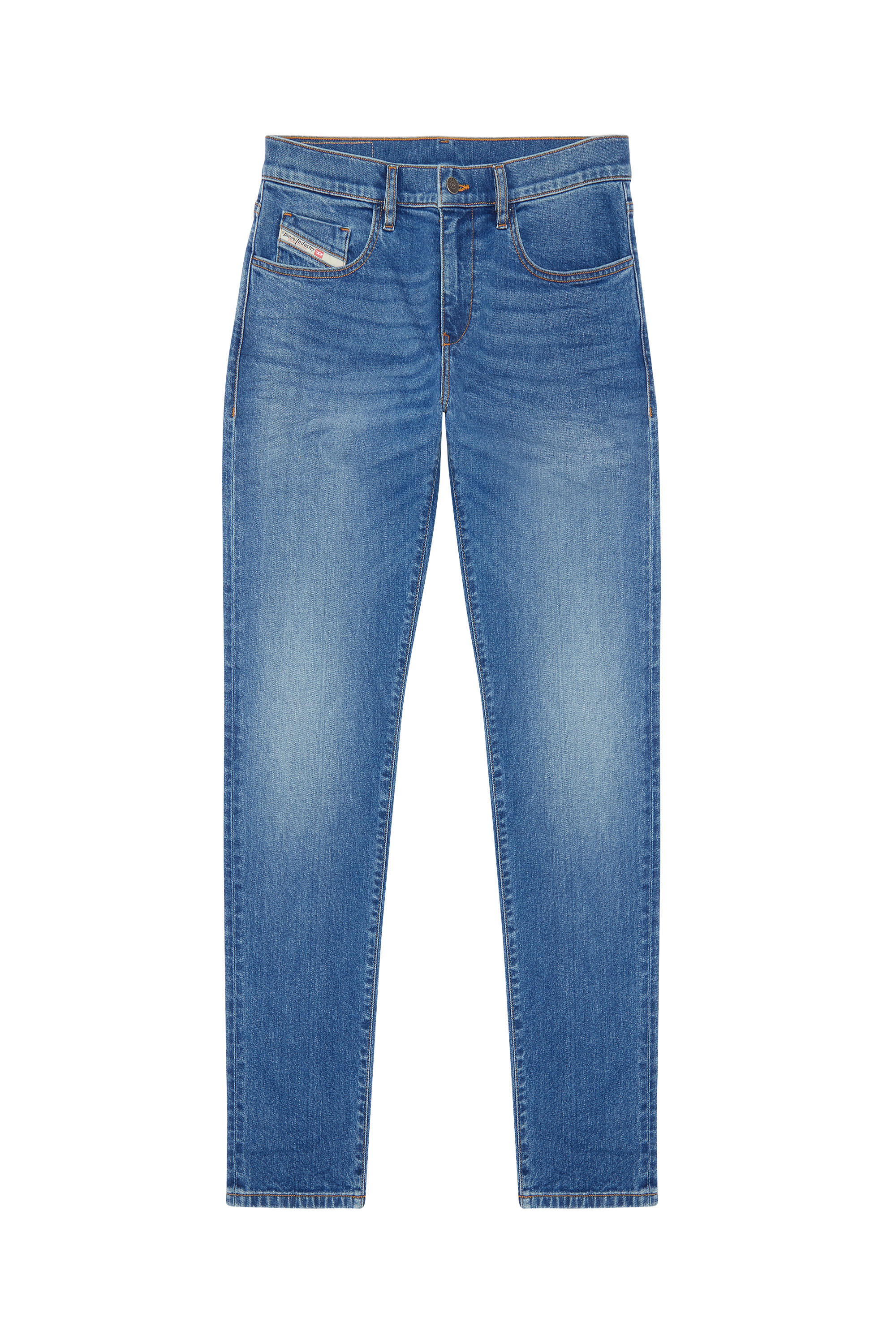 Diesel - 2019 D-Strukt 0ENAT Slim Jeans, Mittelblau - Image 5