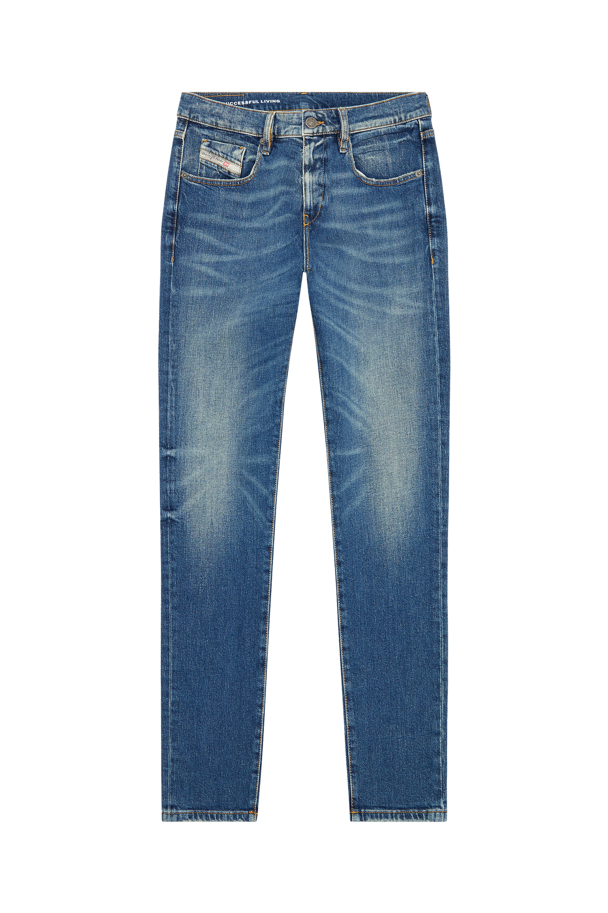 Diesel - Herren Slim Jeans 2019 D-Strukt 007L1, Mittelblau - Image 3