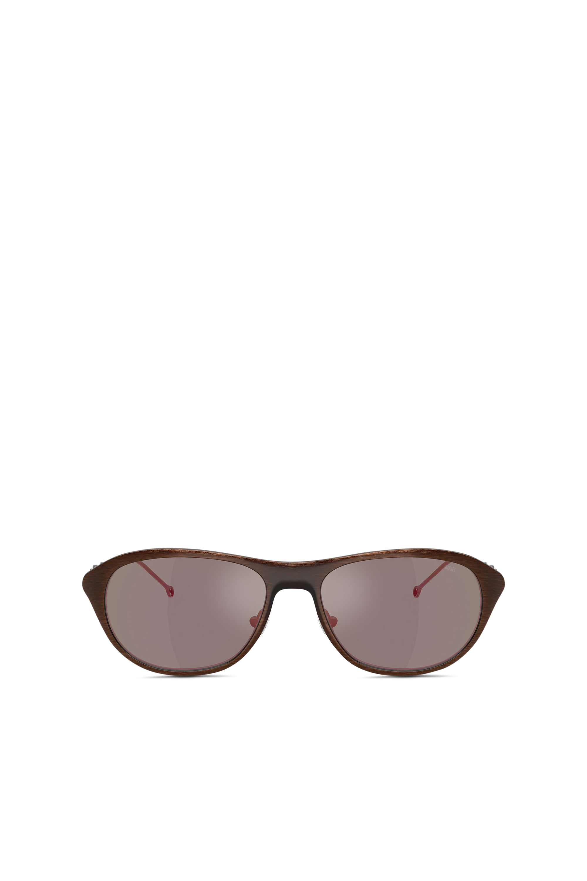 Diesel - 0DL1011, Unisex Rechteckige Sonnenbrille in Gold - 1