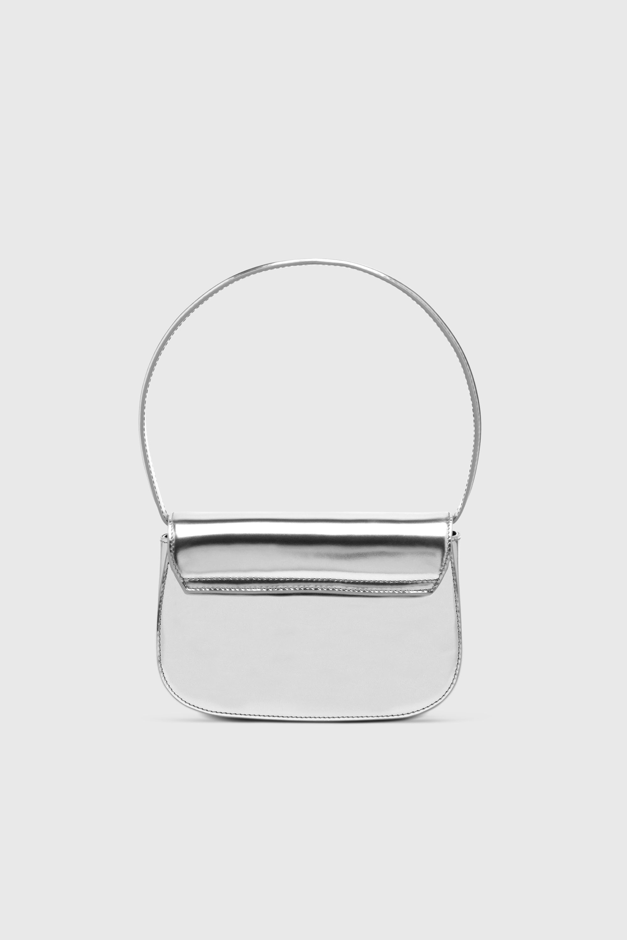 Diesel - 1DR, Damen 1DR-Ikonische Schultertasche aus Spiegel-Leder in Silber - 2