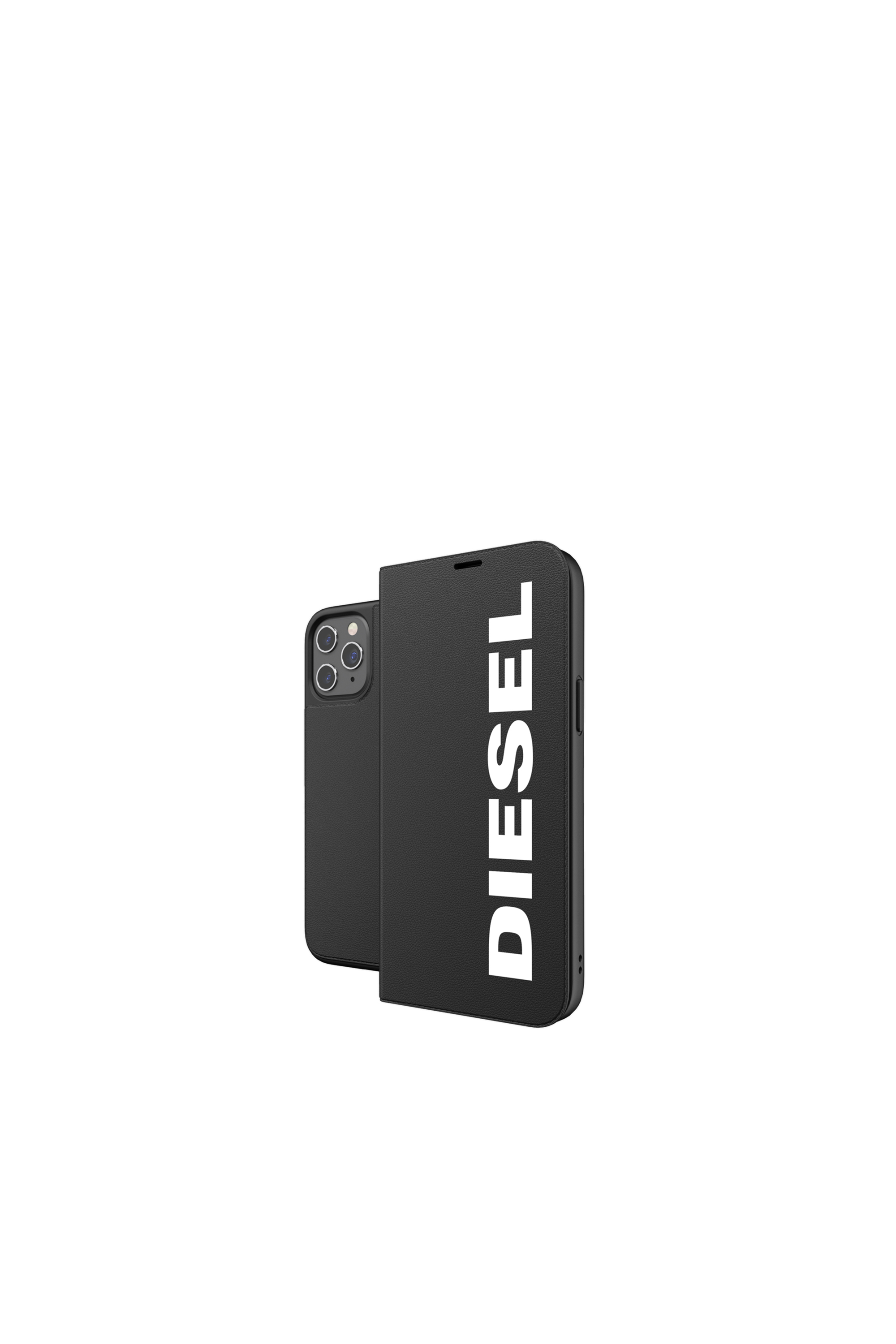 Diesel - 42487 BOOKLET CASE, Unisex Booklet Case für iPhone 12 Pro Max in Schwarz - 1