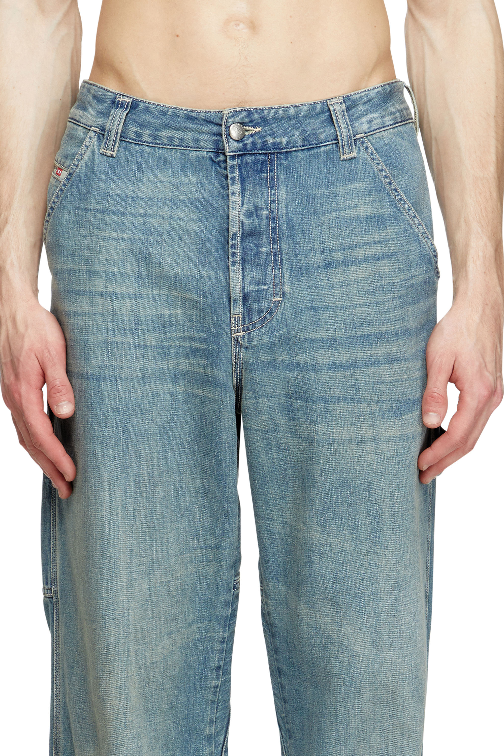 Diesel - Herren Relaxed Jeans D-Livery 068SK, Hellblau - 4
