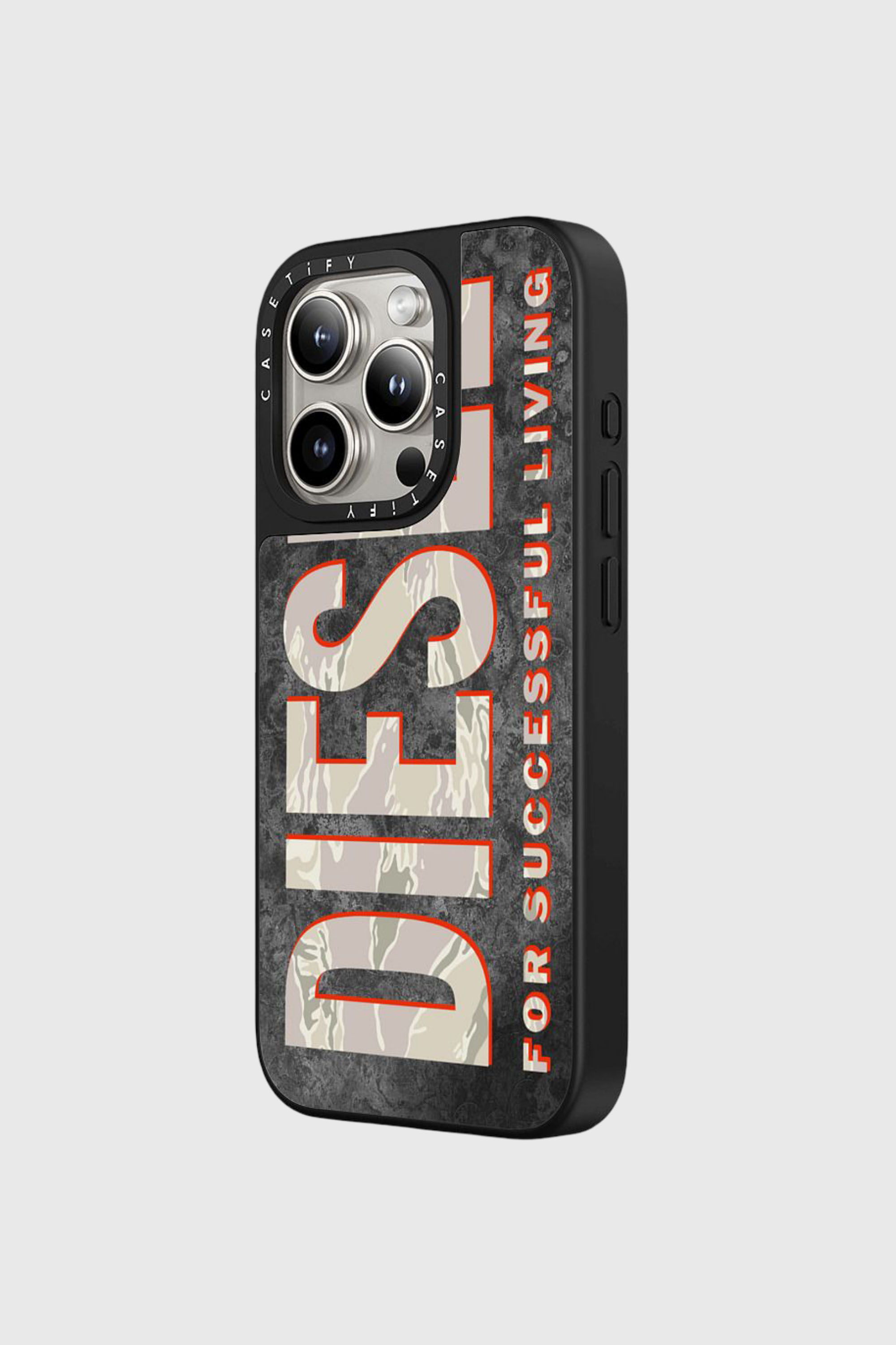 Diesel - 60329 CASETIFY MOULDED CASE, Unisex MagSafe Tarn-H&uuml;lle iPhone 15 Pro Max in Braun/Weiss - 2