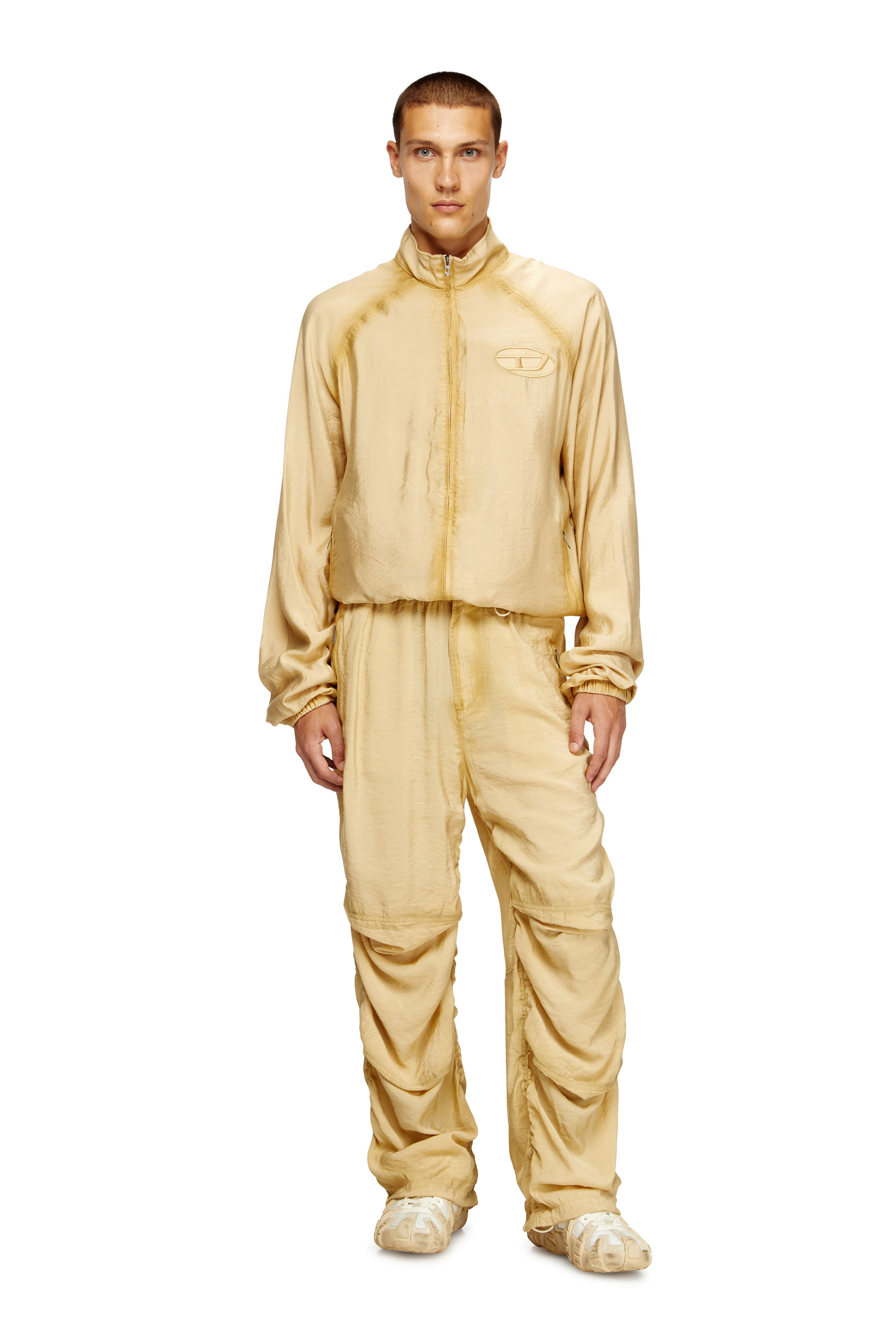 Diesel - P-DAILY, Herren Utility-Hose aus leichtem, knitterigem Stoff in Beige - 2