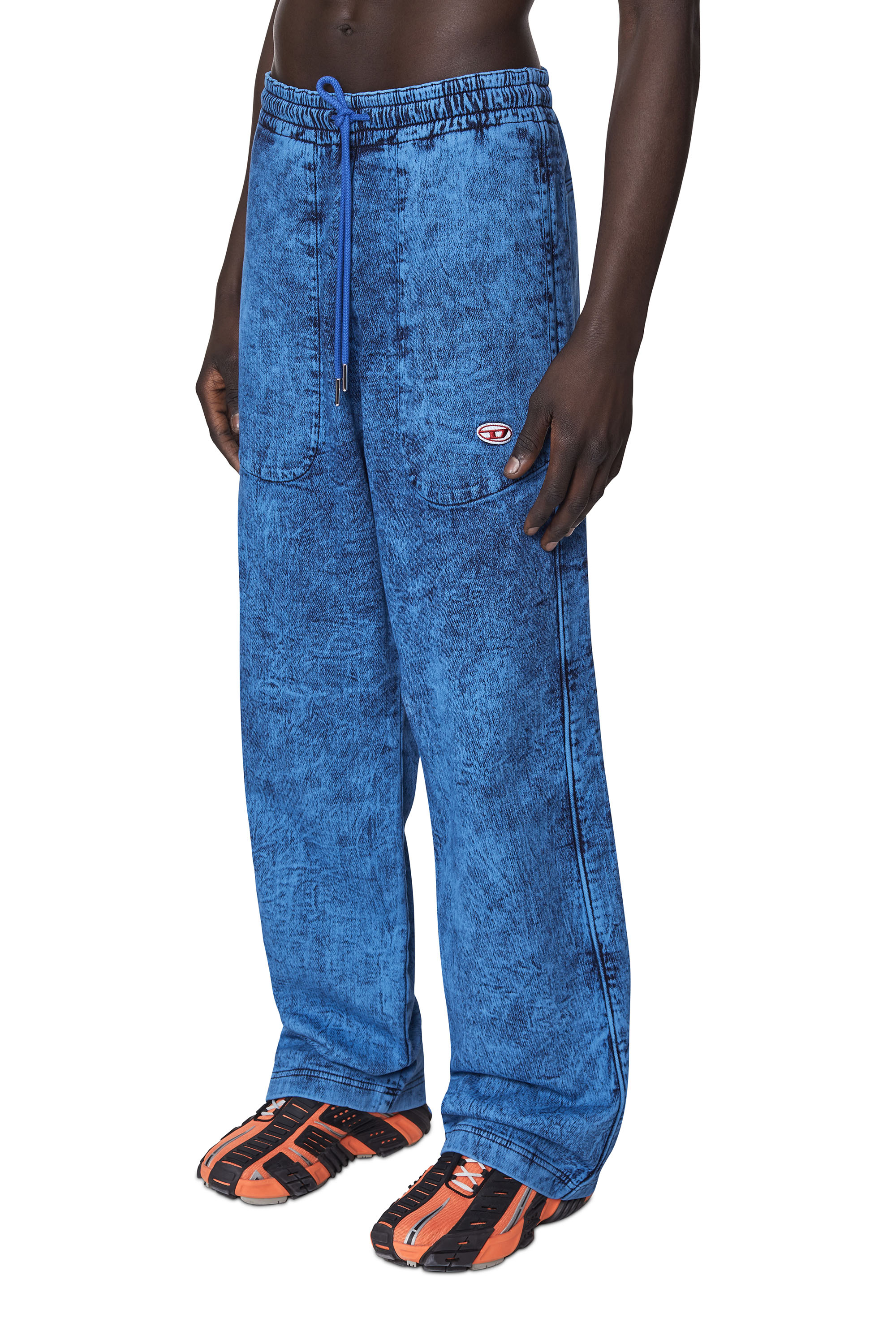 Diesel - D-Martians Track Denim 09D16 Straight, Blau - Image 4