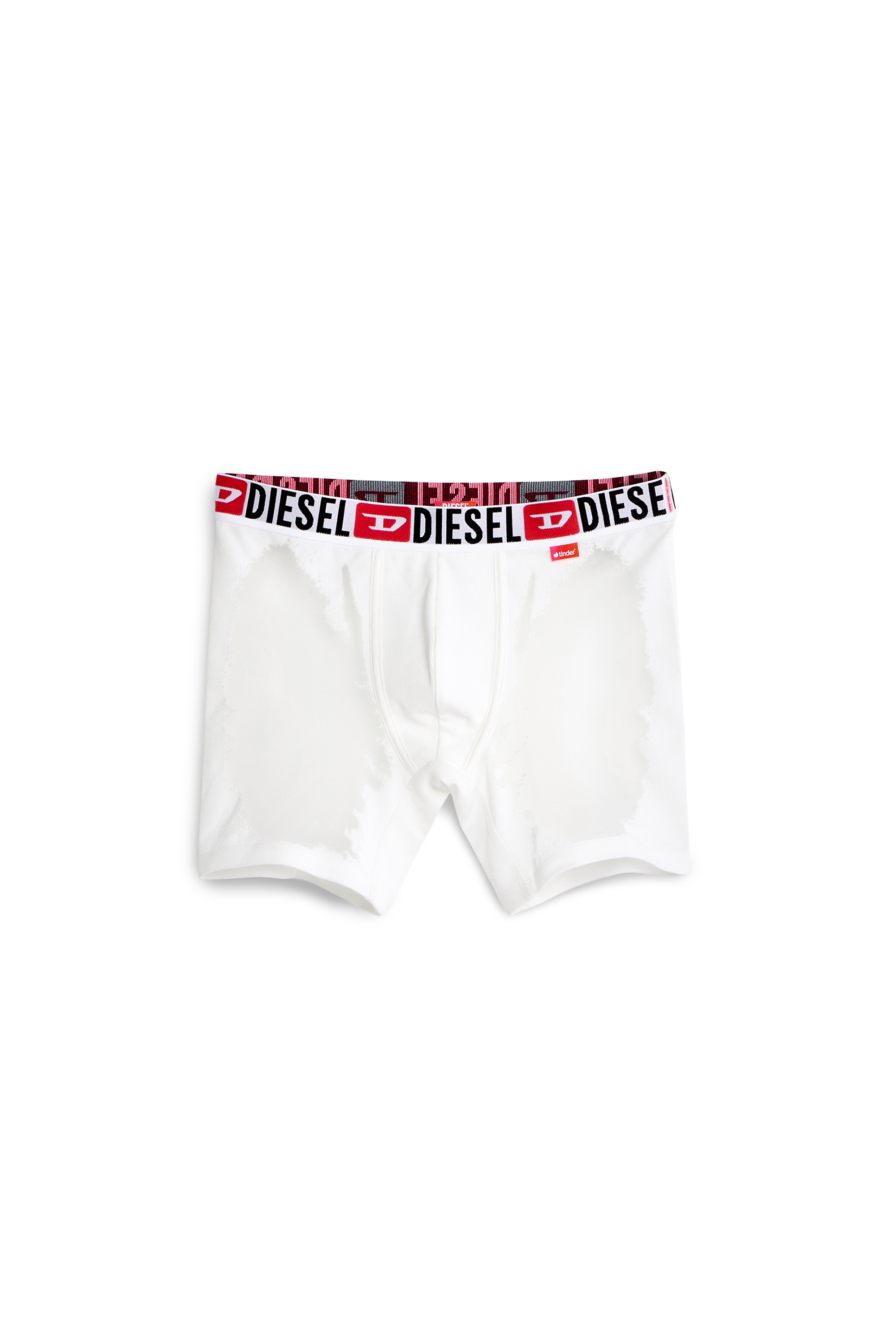 Diesel - PR-MAX-D-CORE, Herren Boxershorts mit transparentem devor&eacute;-Effekt in Wei&szlig; - 4