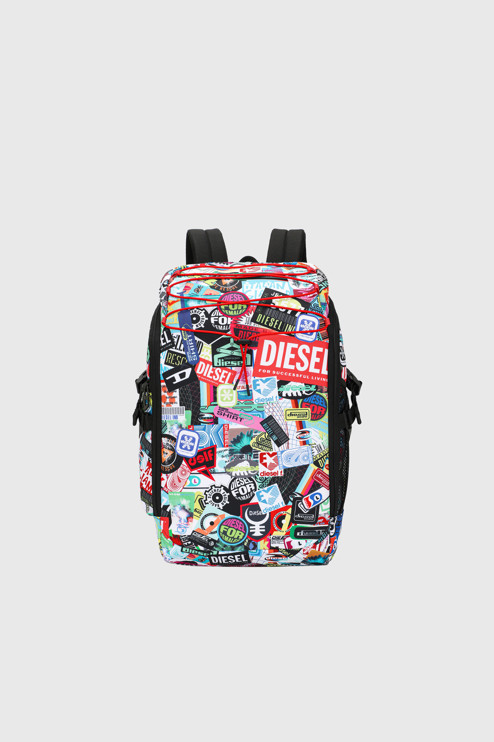 Diesel - DIESEL PC PRINTED BACKPACK-STICKERS- DSB, Unisex Multifunktionaler Rucksack mit Aufklebern in Bunt - 1