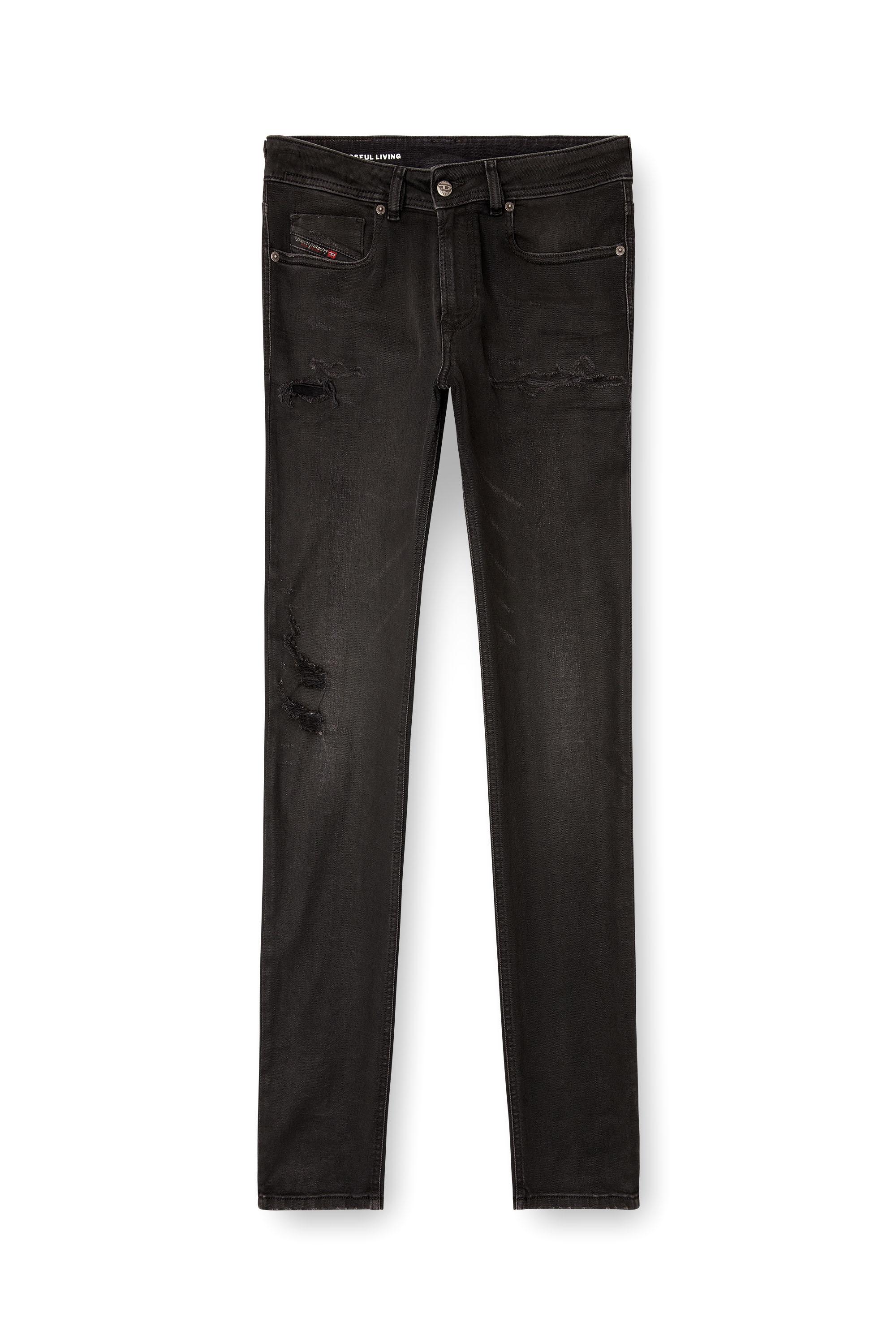 Diesel - Herren Skinny Jeans 1979 Sleenker 068SG, Schwarz/Dunkelgrau - 3