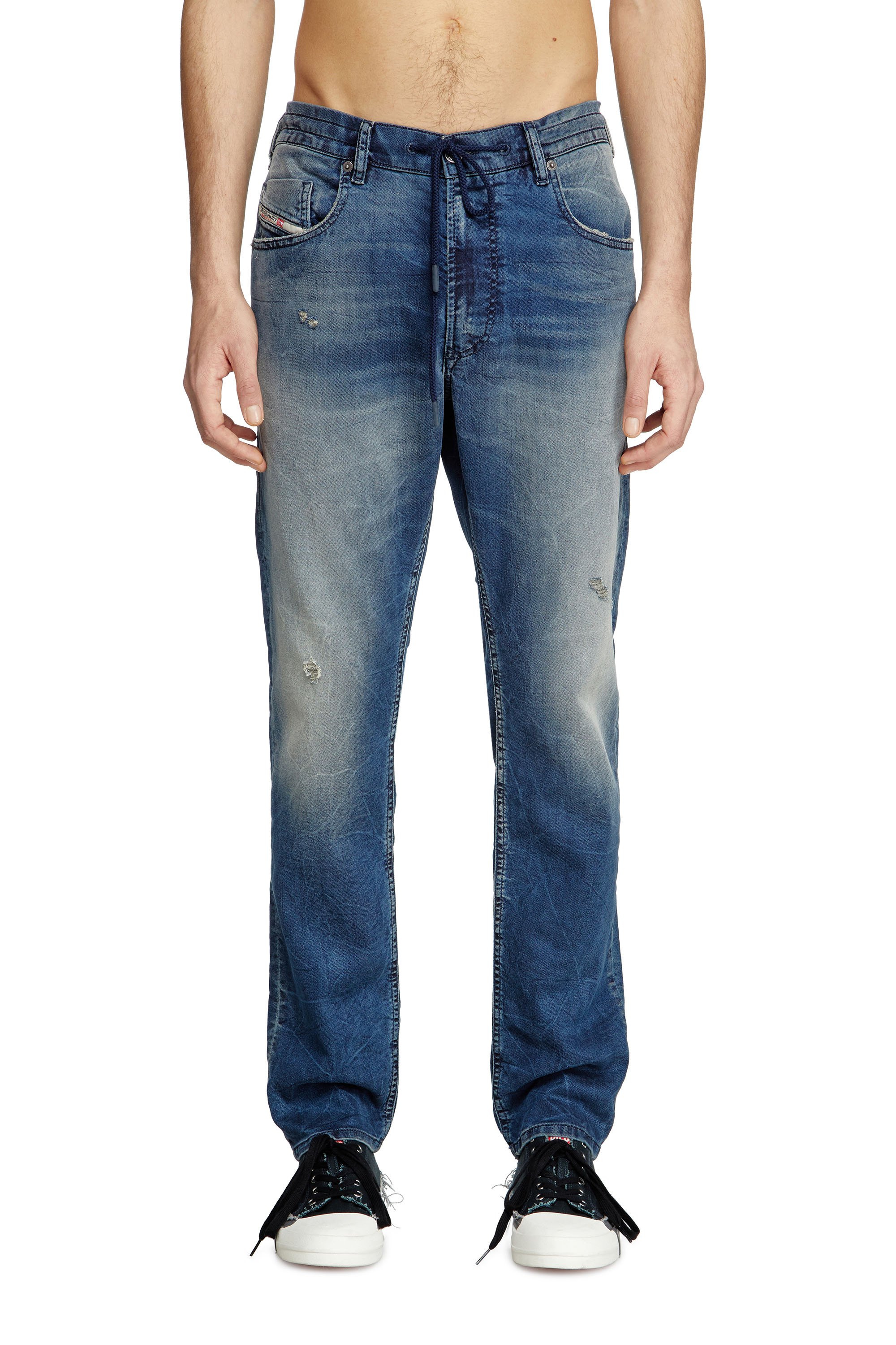 Diesel - Herren Regular 2030 D-Krooley Joggjeans® 068PI, Mittelblau - 1