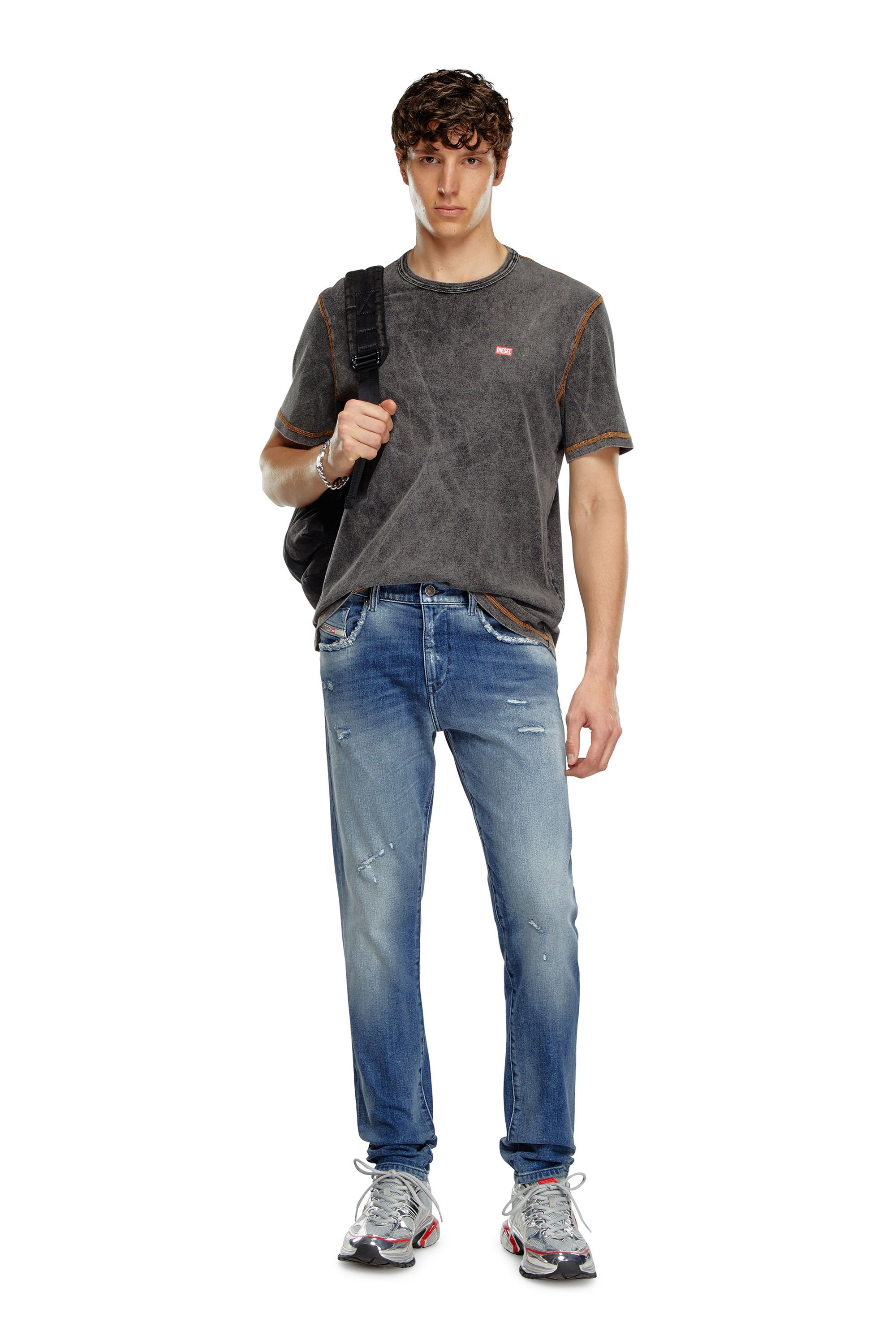 Diesel - Slim Jeans 2019 D-Strukt 09J61, Mittelblau - Image 2