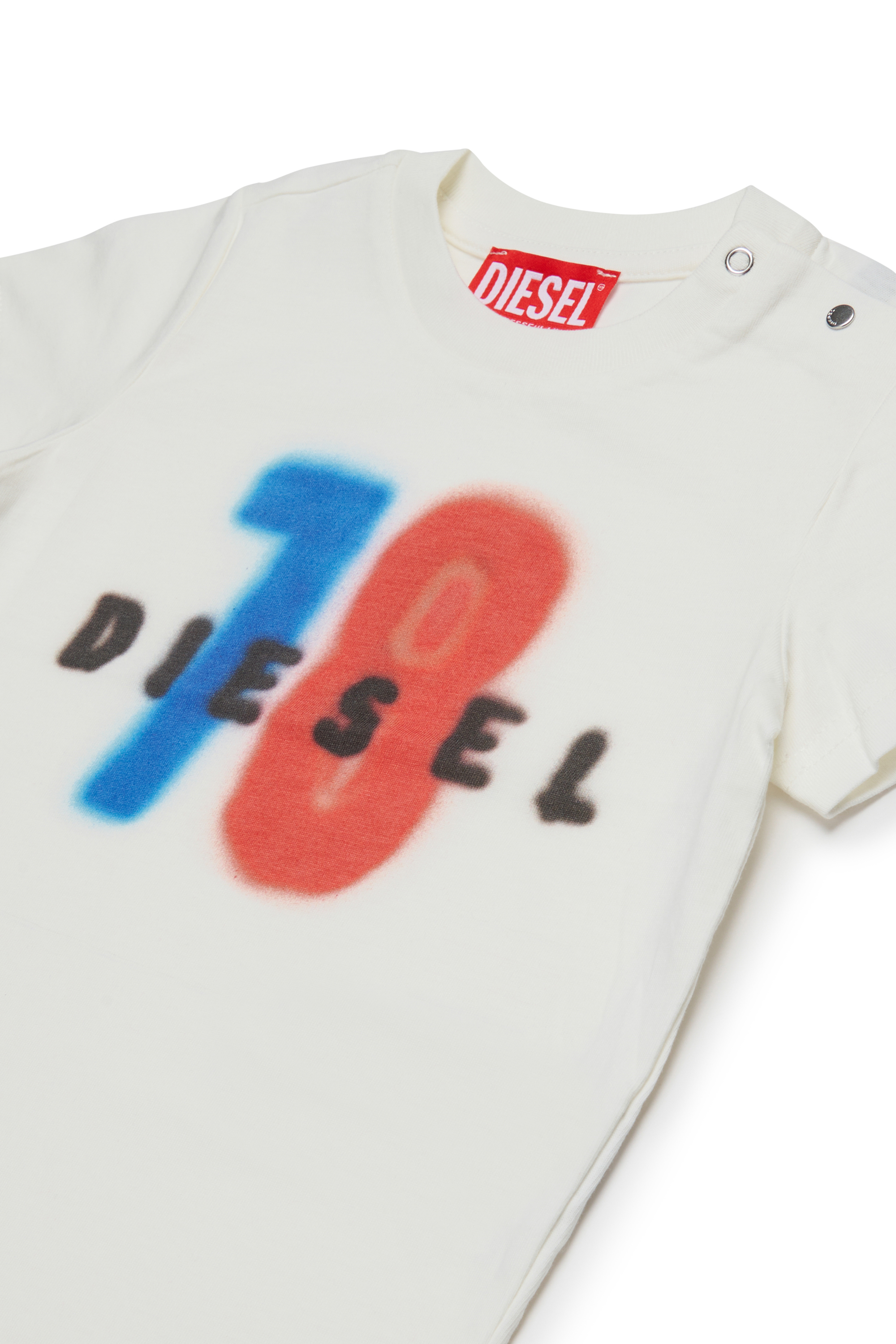 Diesel - TESSIB, Herren Baumwoll-T-Shirt mit Druck in Weiß - 3
