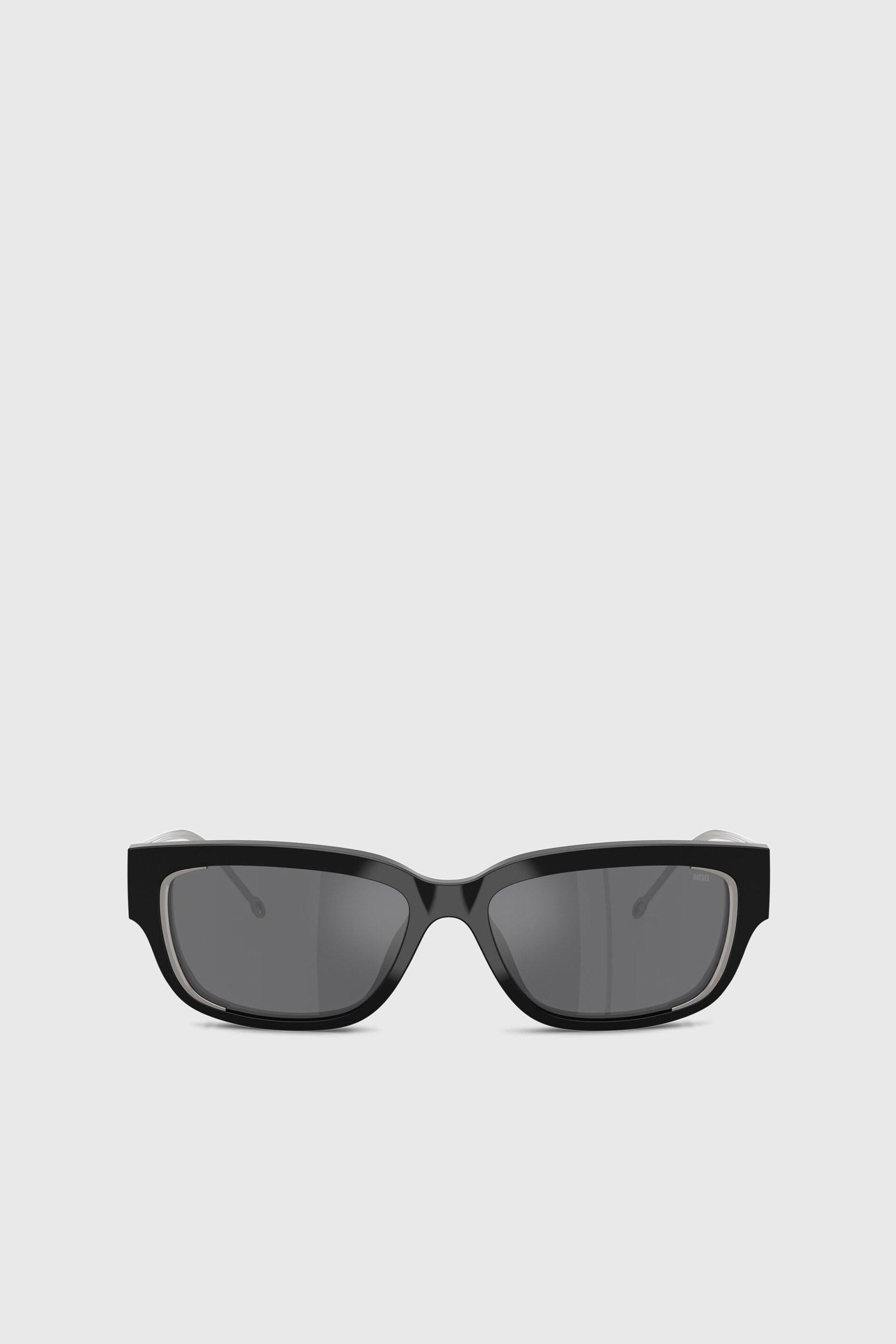 Diesel - 0DL2002 SIZE 56, Unisex Rechteckiges Modell Brille in Grau - 1