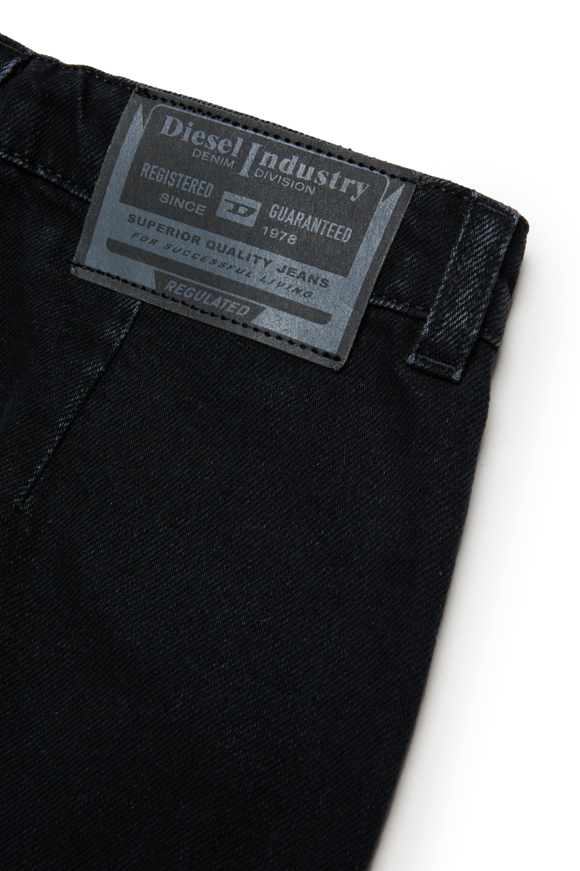 Diesel - GEARD, Damen Denim-Minirock mit abgerundetem Saum in Schwarz/Dunkelgrau - 4