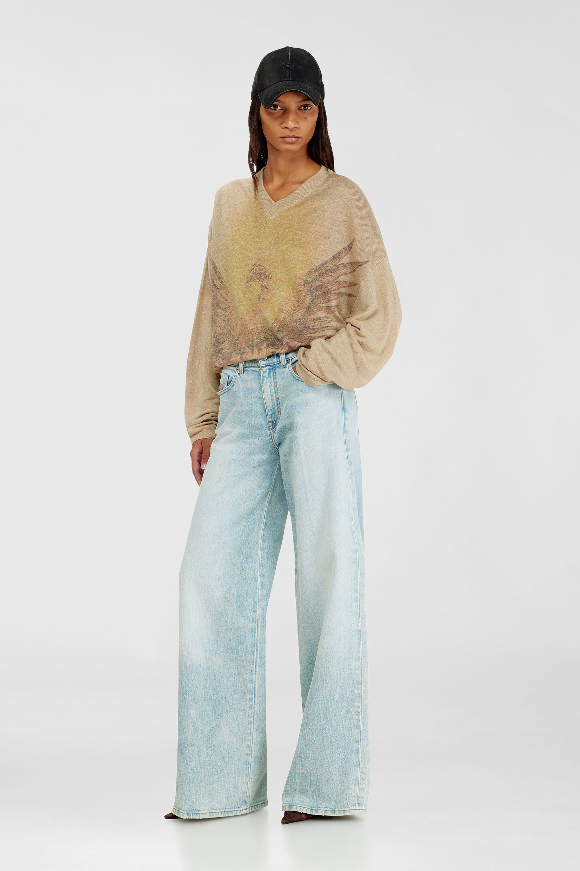 Diesel - Damen Flare Jeans 1978 D-Akemi 0KBBX, Hellblau - 1