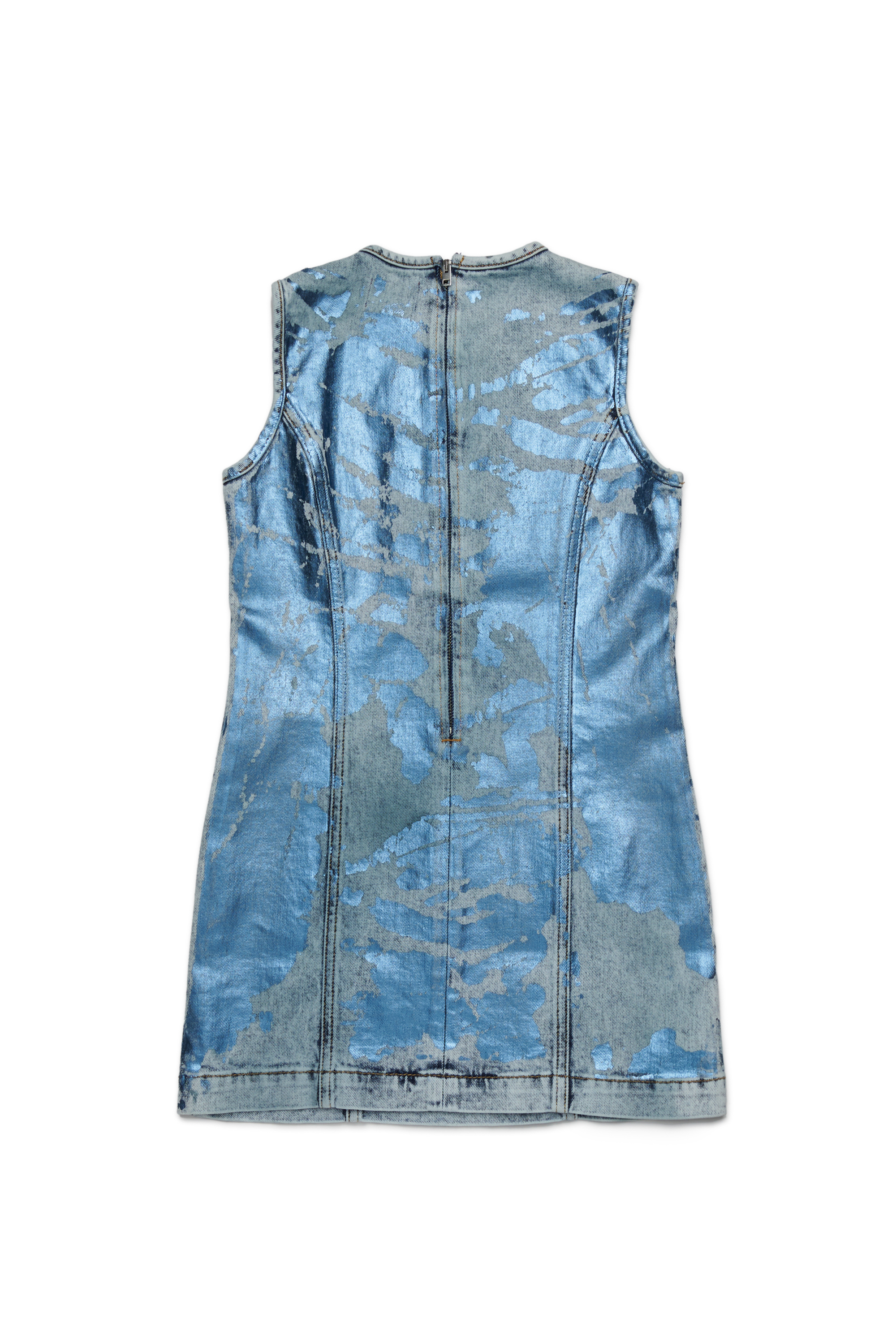 Diesel - DUMPYX, Damen Marmoriertes Denim-Kleid in Hellblau - 2