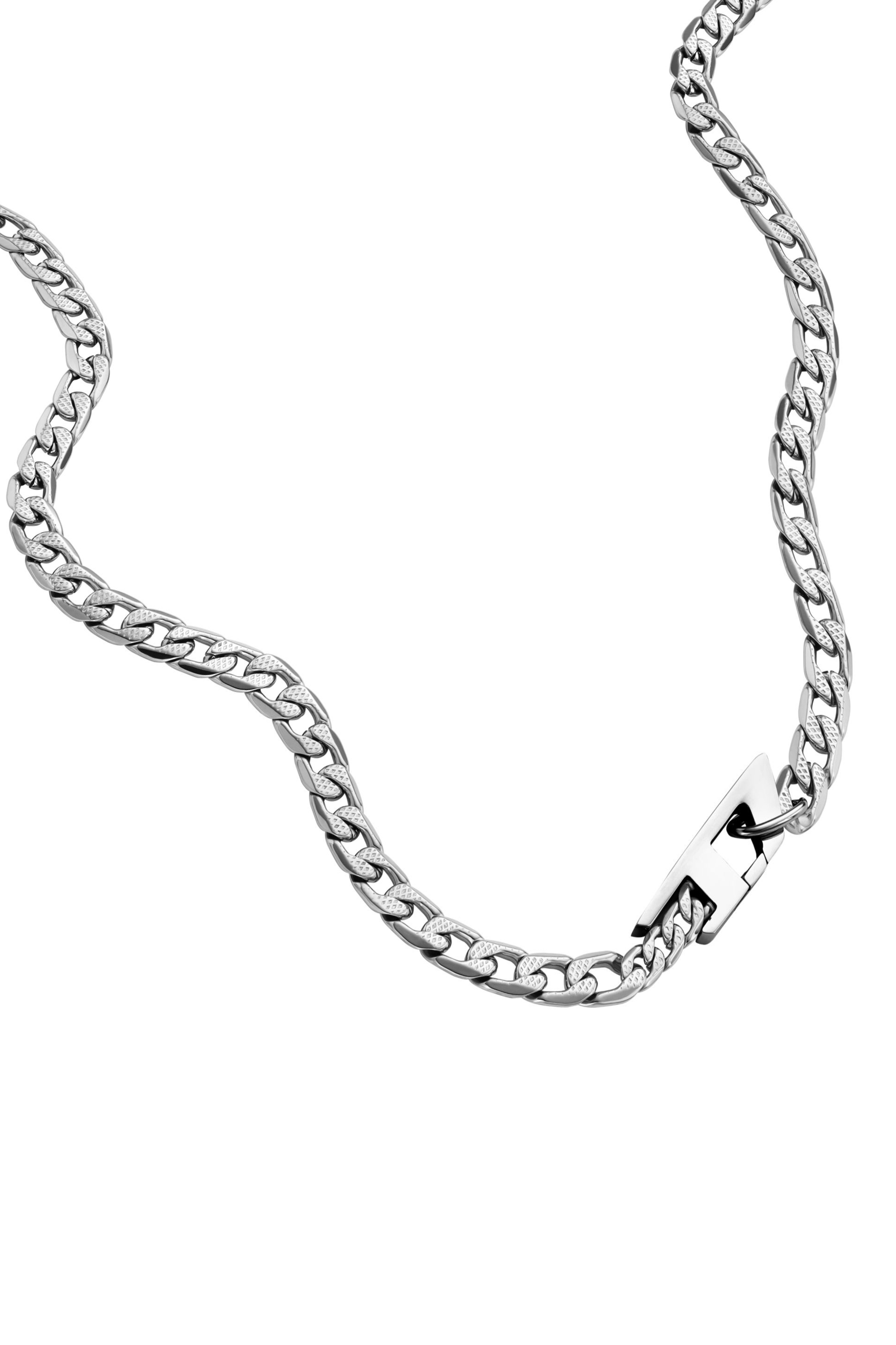 Diesel - DX1497, Unisex Halskette aus Edelstahl in Silber - Image 1